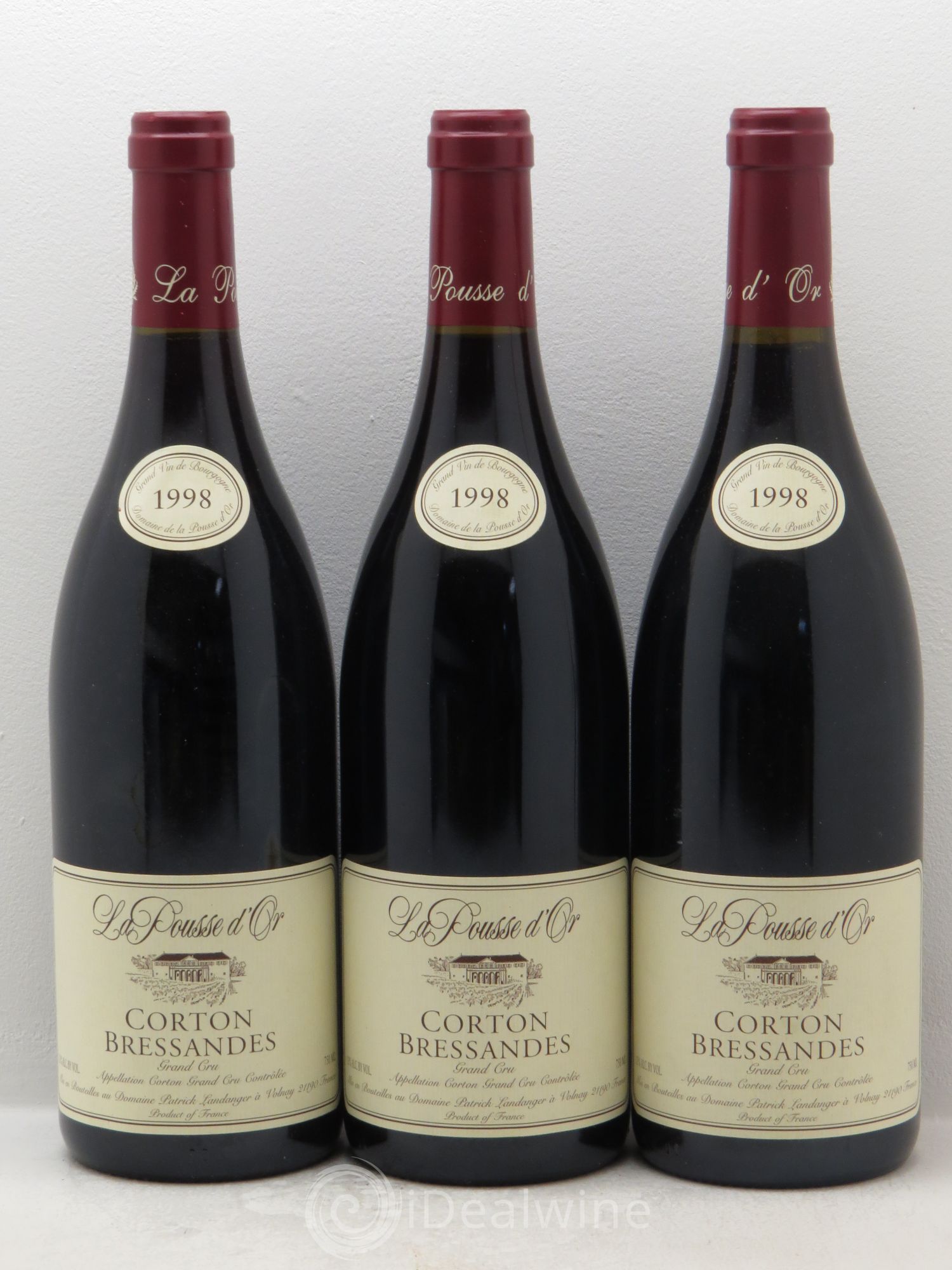 Corton Grand Cru Bressandes La Pousse d'Or (Domaine de) 1998 - Lot de 3 bouteilles - 0