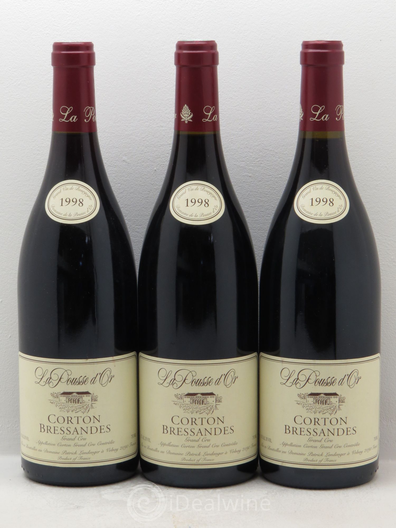 Corton Grand Cru Bressandes La Pousse d'Or (Domaine de) 1998 - Lot de 3 bouteilles - 0
