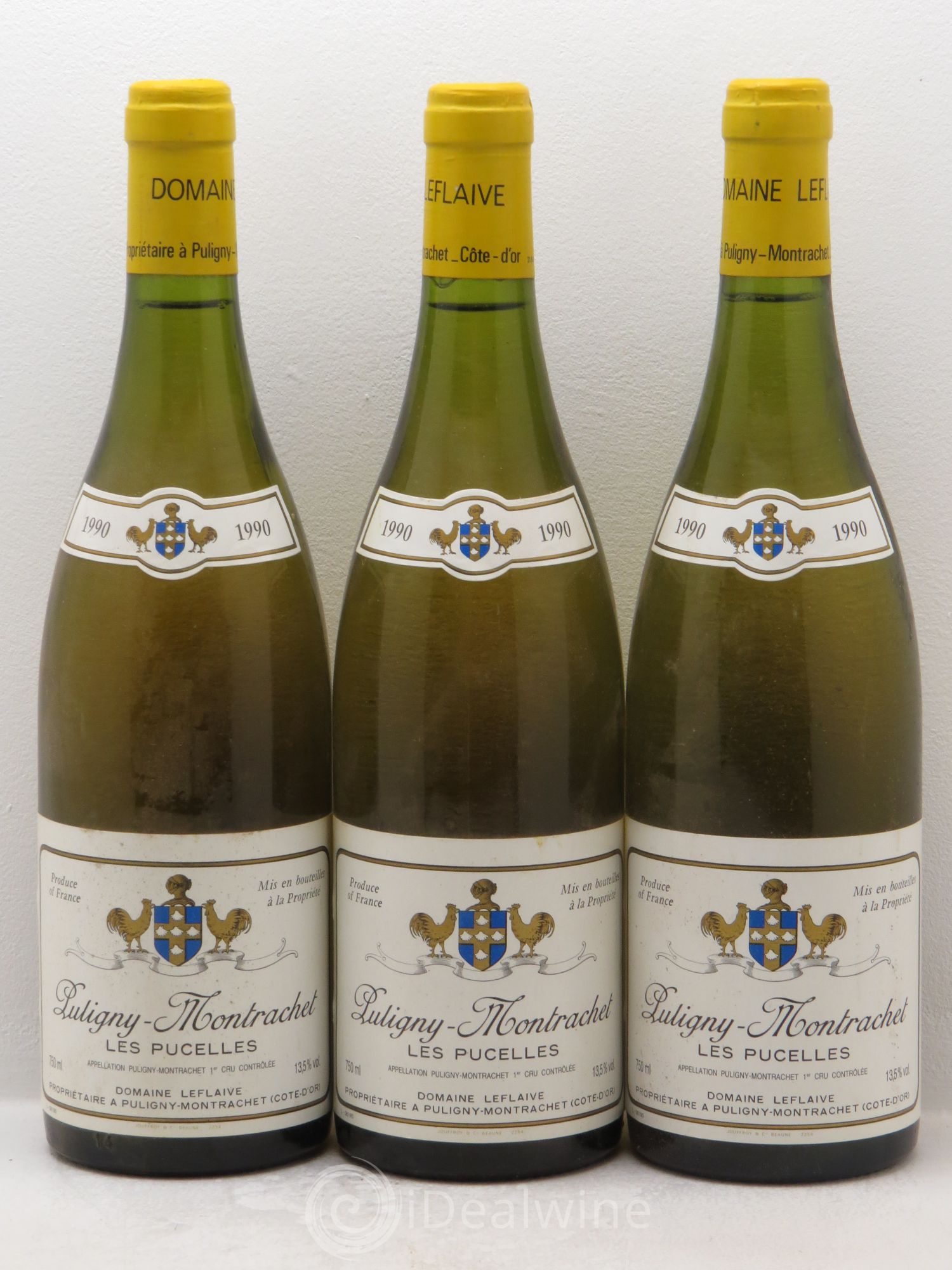 Puligny-Montrachet 1er Cru Les Pucelles Leflaive (Domaine) 1990 - Lot de 3 bouteilles - 0