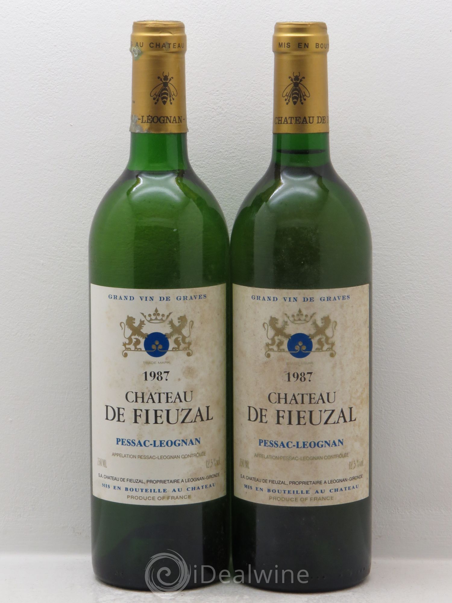 Château de Fieuzal 1987 - Lot de 2 bouteilles - 0