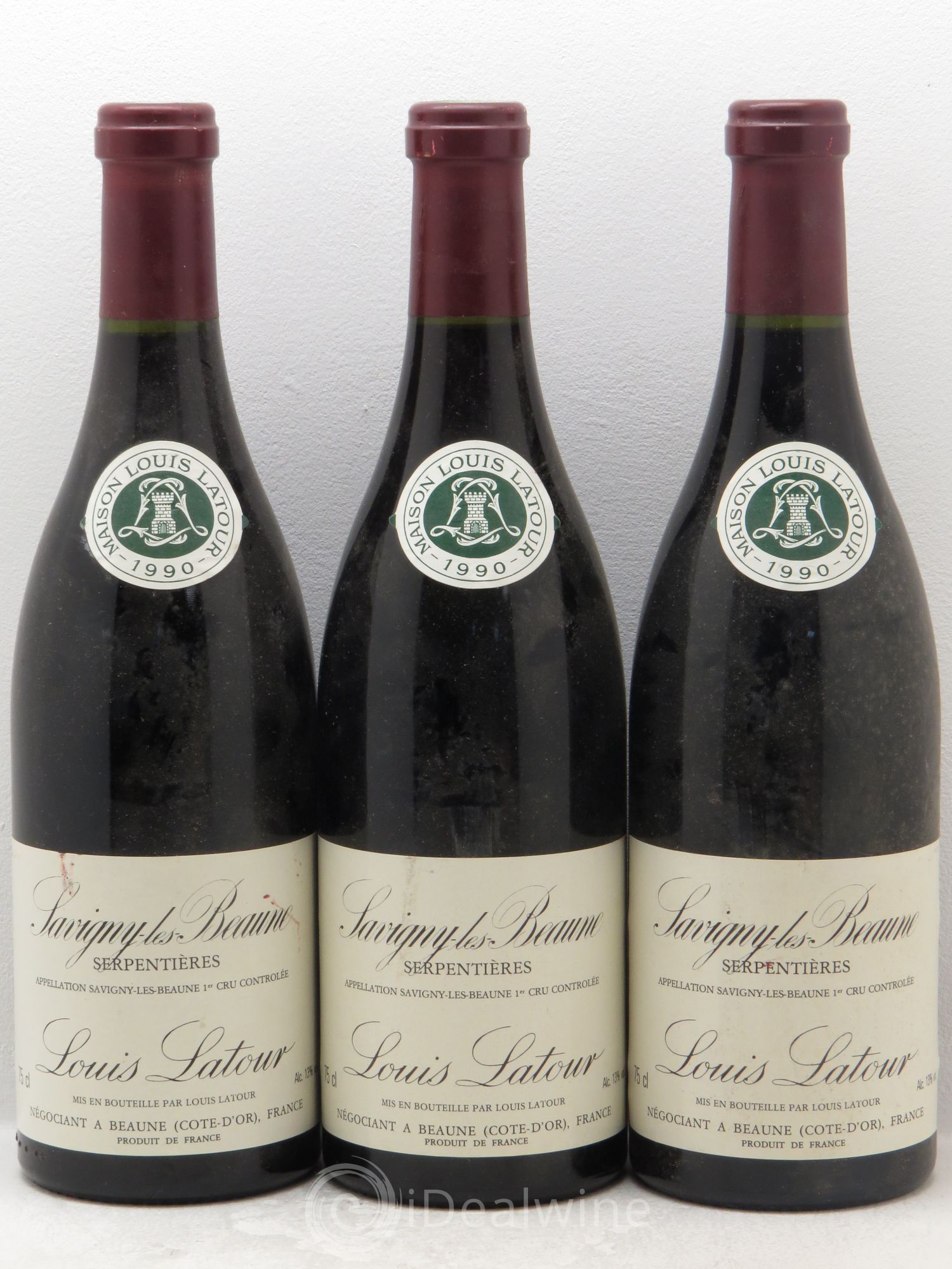 Savigny-lès-Beaune 1er Cru Domaine Louis Latour 1990 - Lot de 3 bouteilles - 0