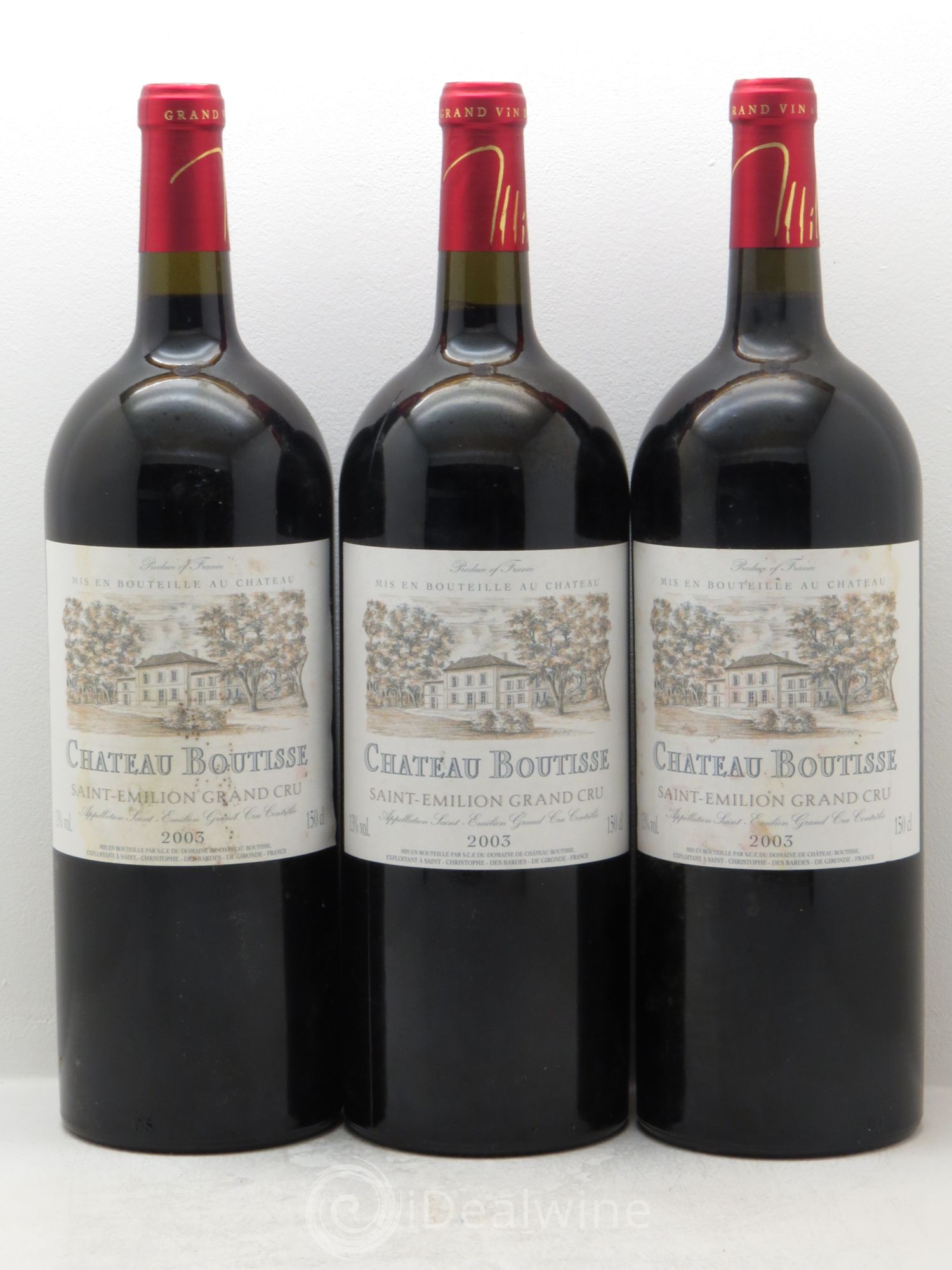 Saint-Émilion Château Boutisse 2003 - Lot de 3 magnums - 0