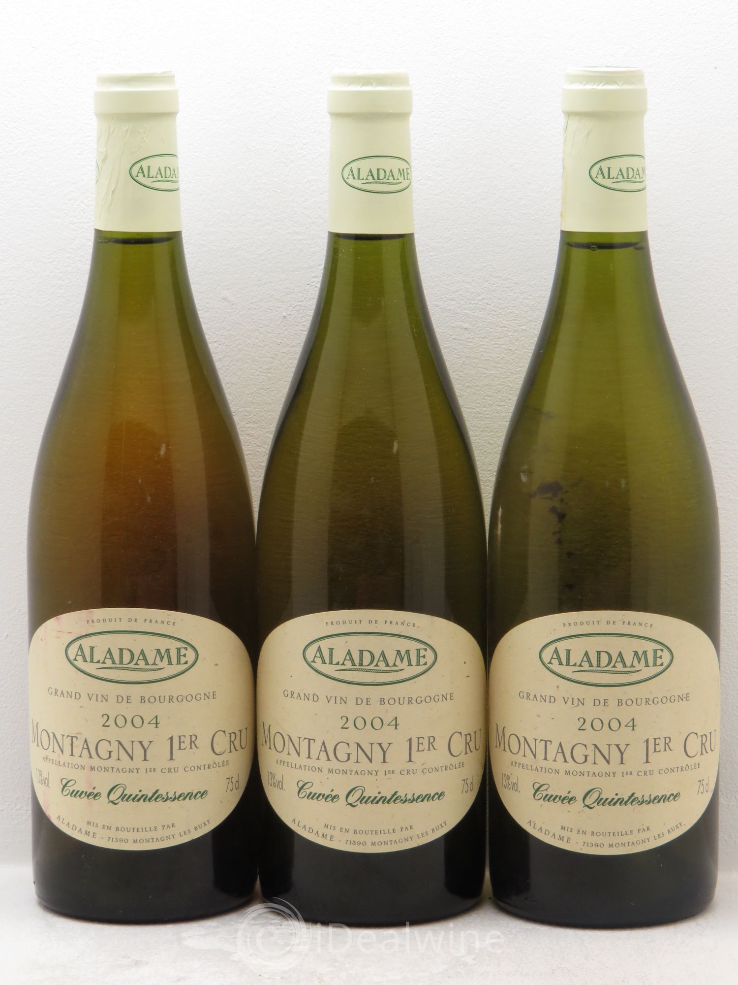 Montagny 1er Cru Aladame Cuvée Quintessence 2004 - Posten von 3 Flaschen - 0