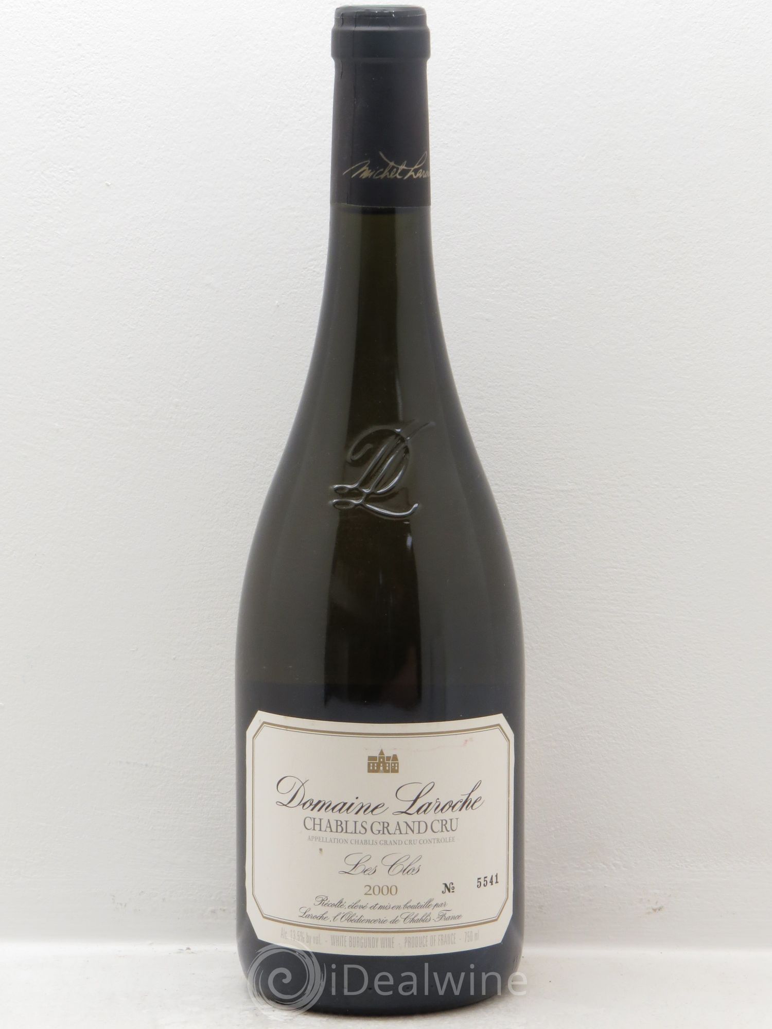 Chablis Grand Cru Les Clos Domaine Laroche 2000 - Lot de 1 bouteille - 0