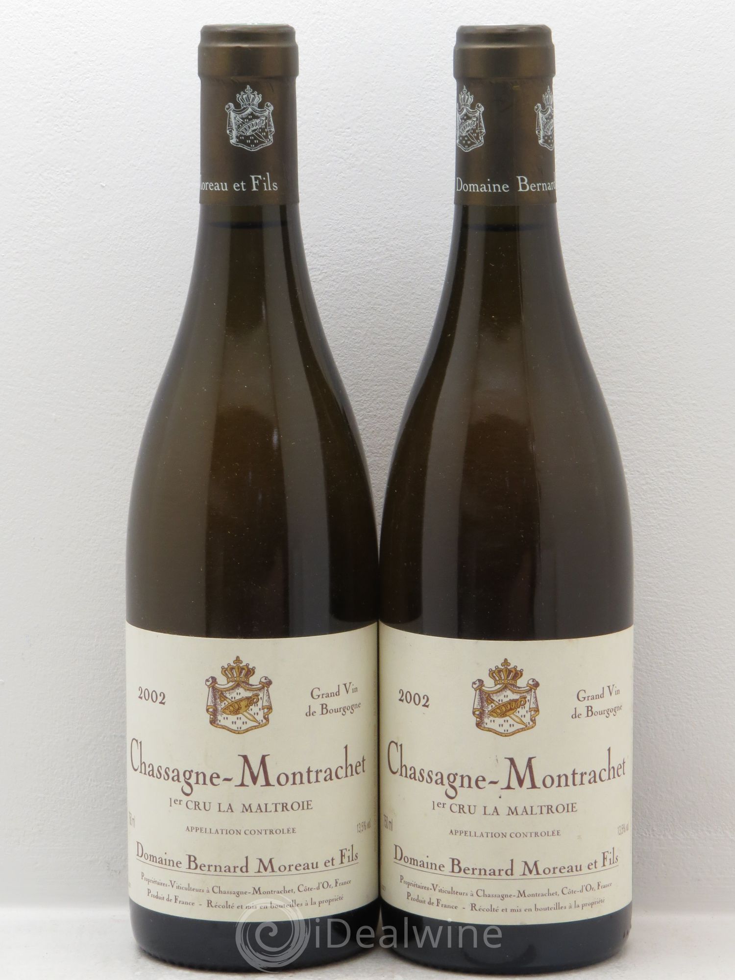Chassagne-Montrachet 1er Cru Bernard Moreau 2002 - Posten von 2 Flaschen - 0