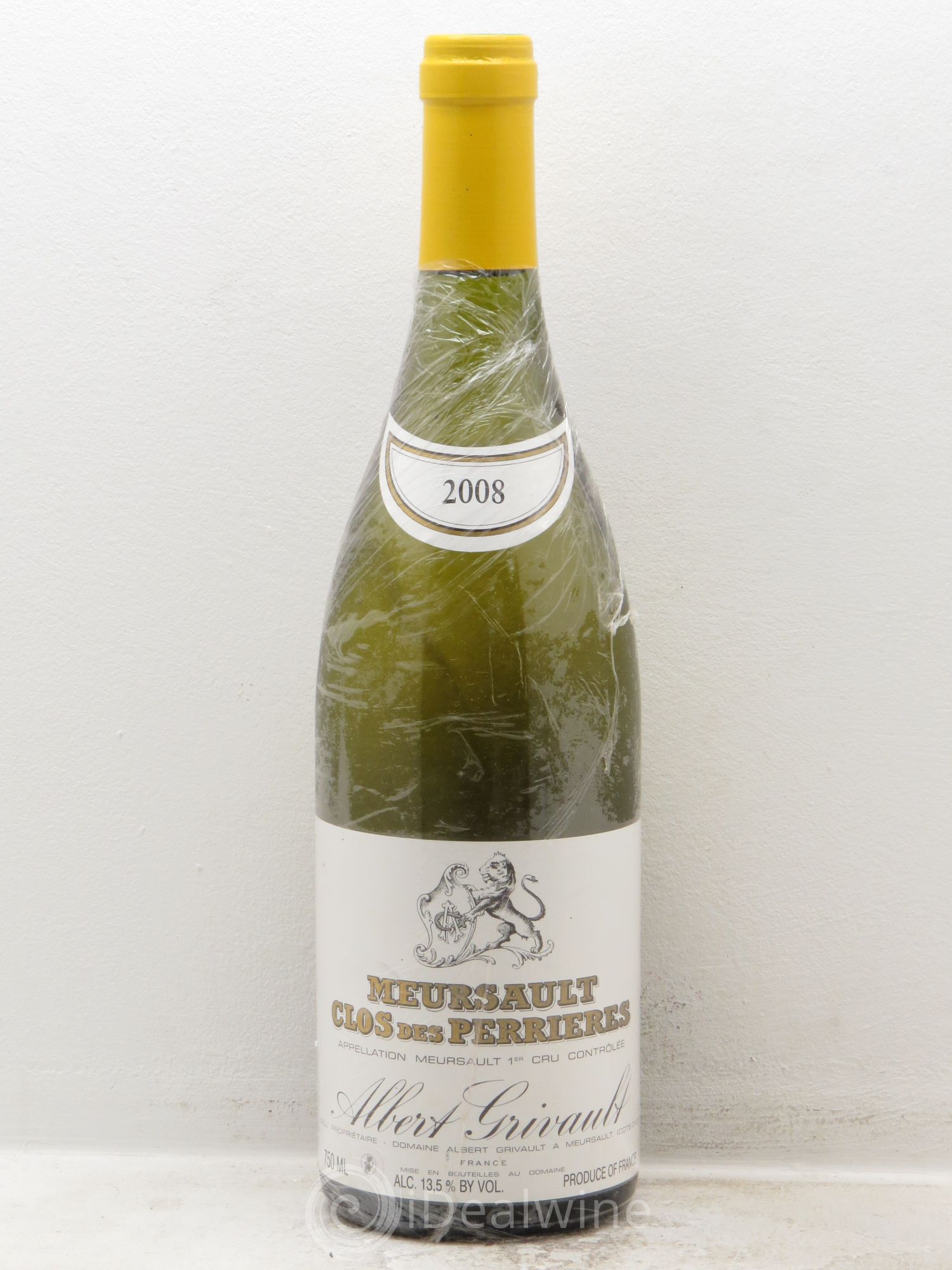 Meursault 1er Cru Clos des Perrières Monopole Albert Grivault 2008 - Lot de 1 bouteille - 0