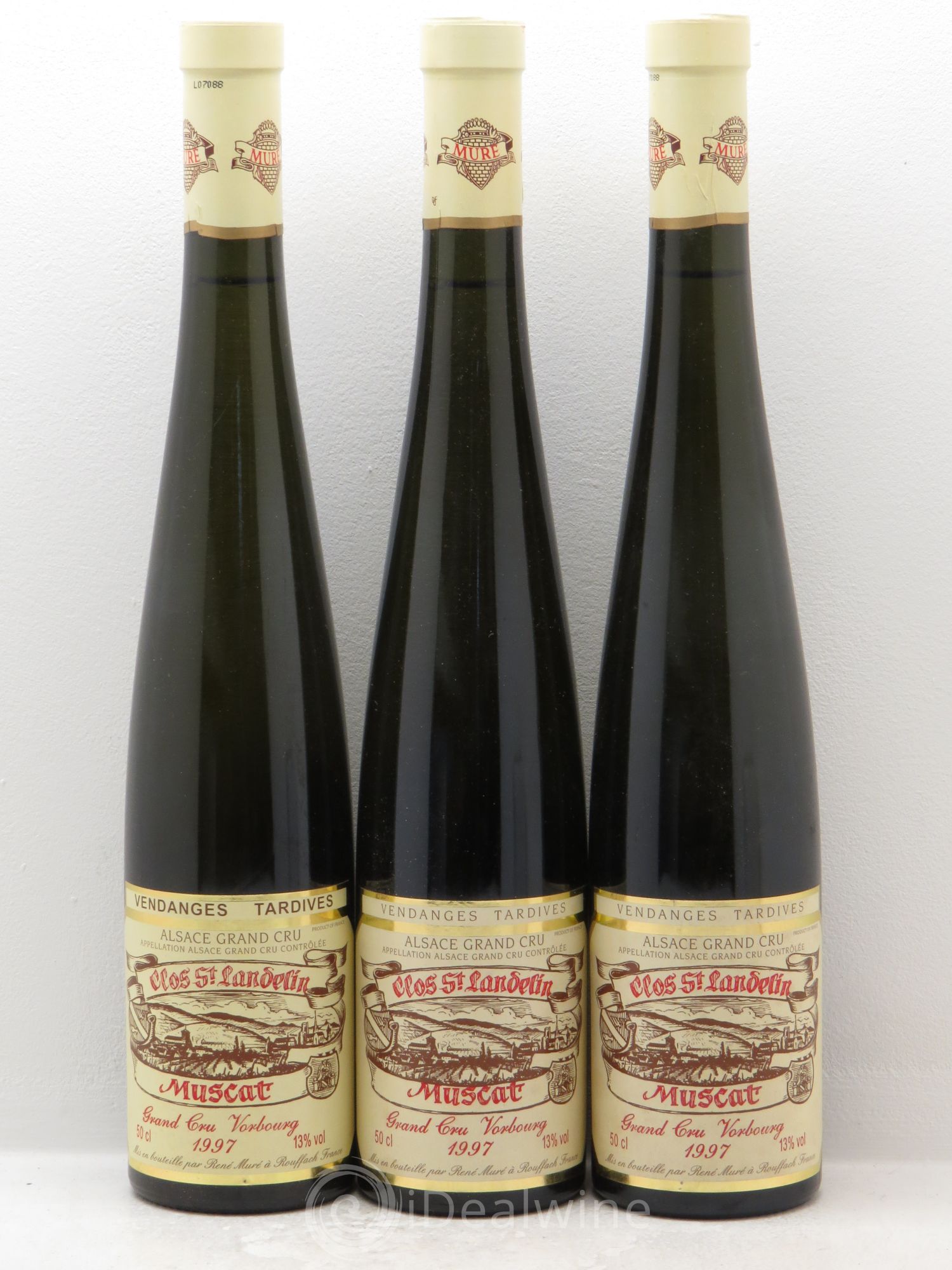 Muscat Vendanges Tardives Clos Saint Landelin Vorbourg R.Muré (50cl) 1997 - Posten von 3 Flaschen - 0