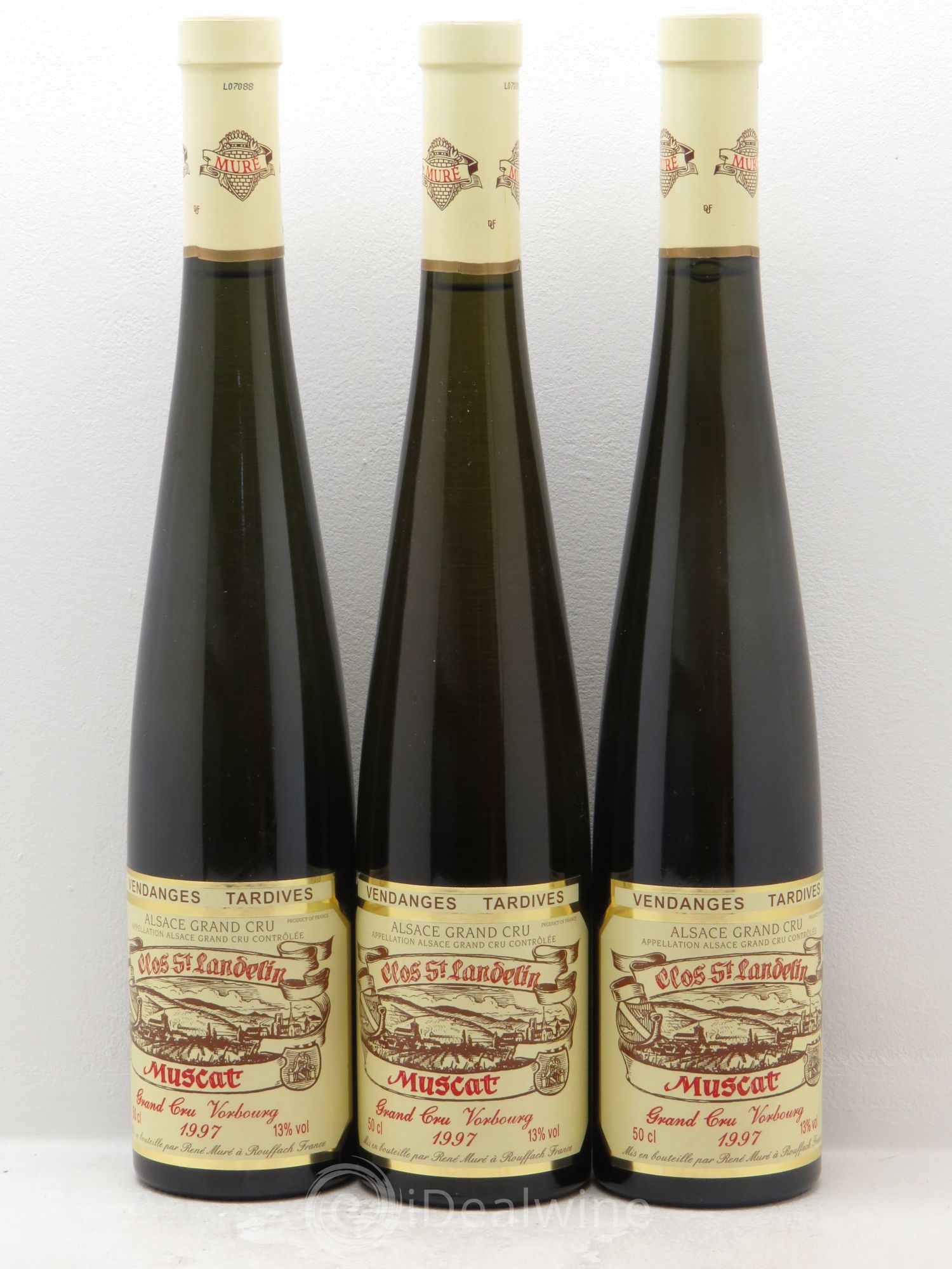 Muscat Vendanges Tardives Clos Saint Landelin Vorbourg R.Muré (50cl) 1997 - Posten von 3 Flaschen - 0