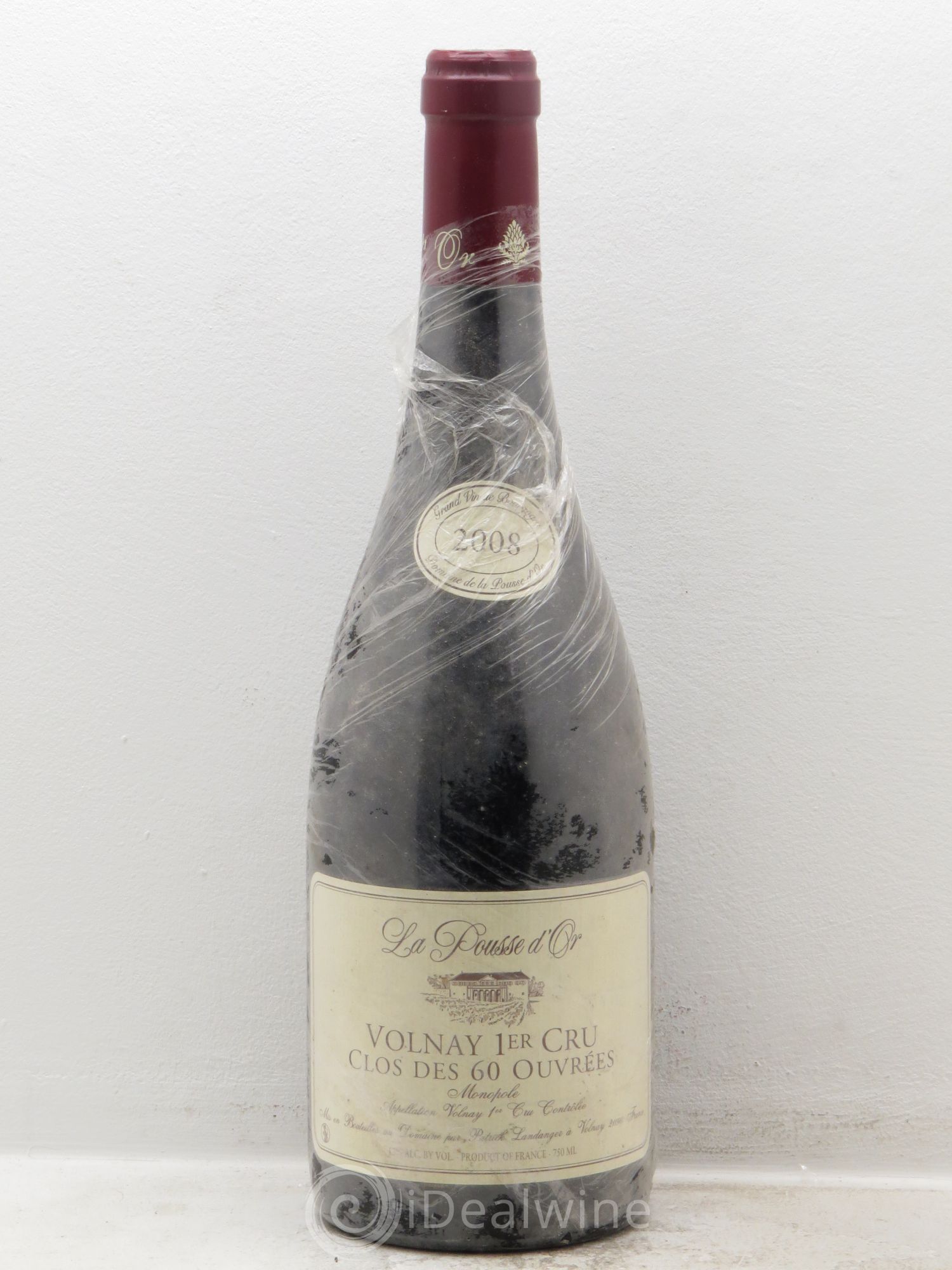Volnay 1er Cru Clos des 60 ouvrées La Pousse d'Or (Domaine de) 2008 - Lot de 1 bouteille - 0