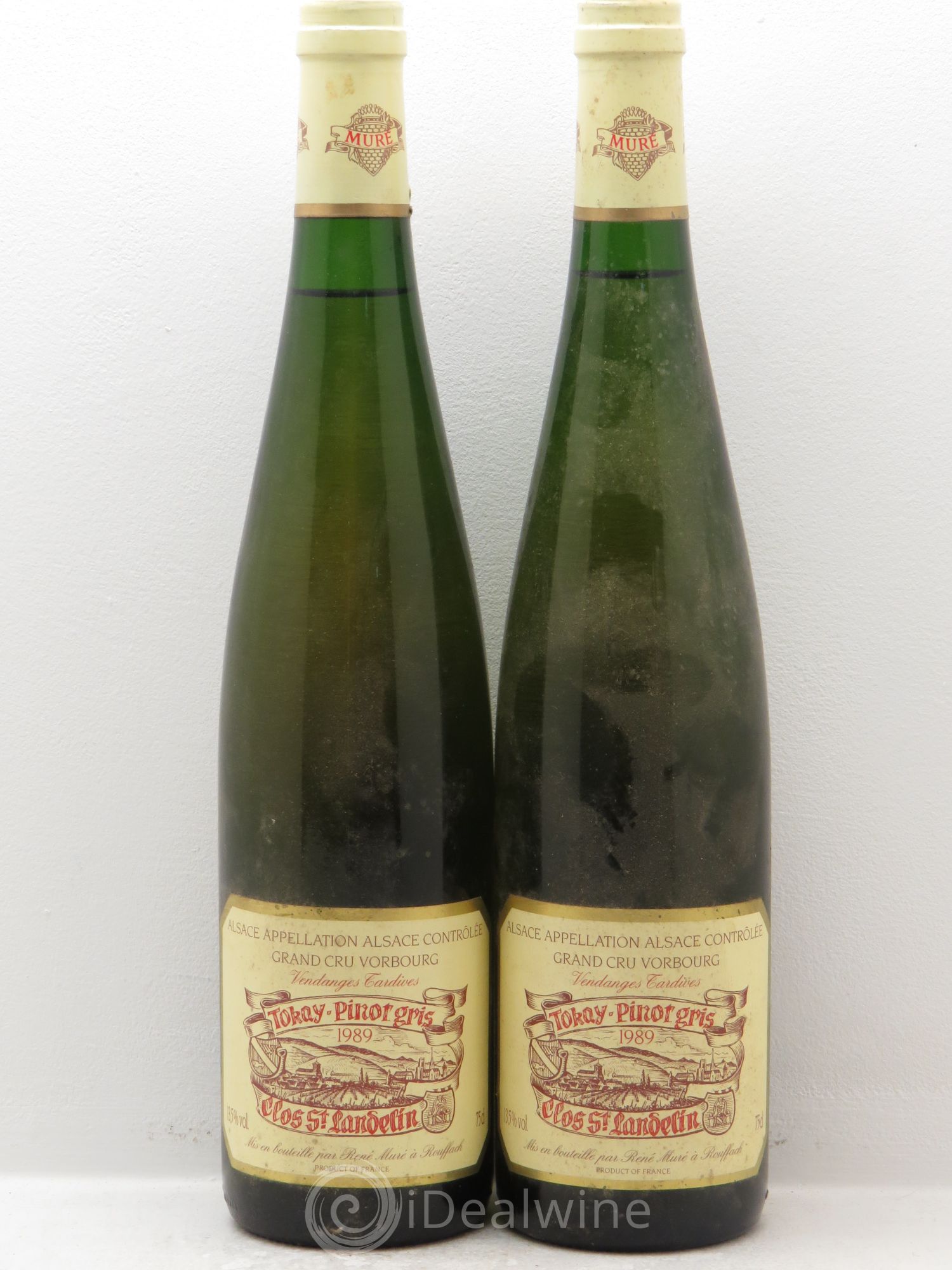Pinot Gris (Tokay) Vendanges Tardives Vorbourg Clos Saint Landelin R.Muré 1989 - Lotto di 2 bottiglie - 0