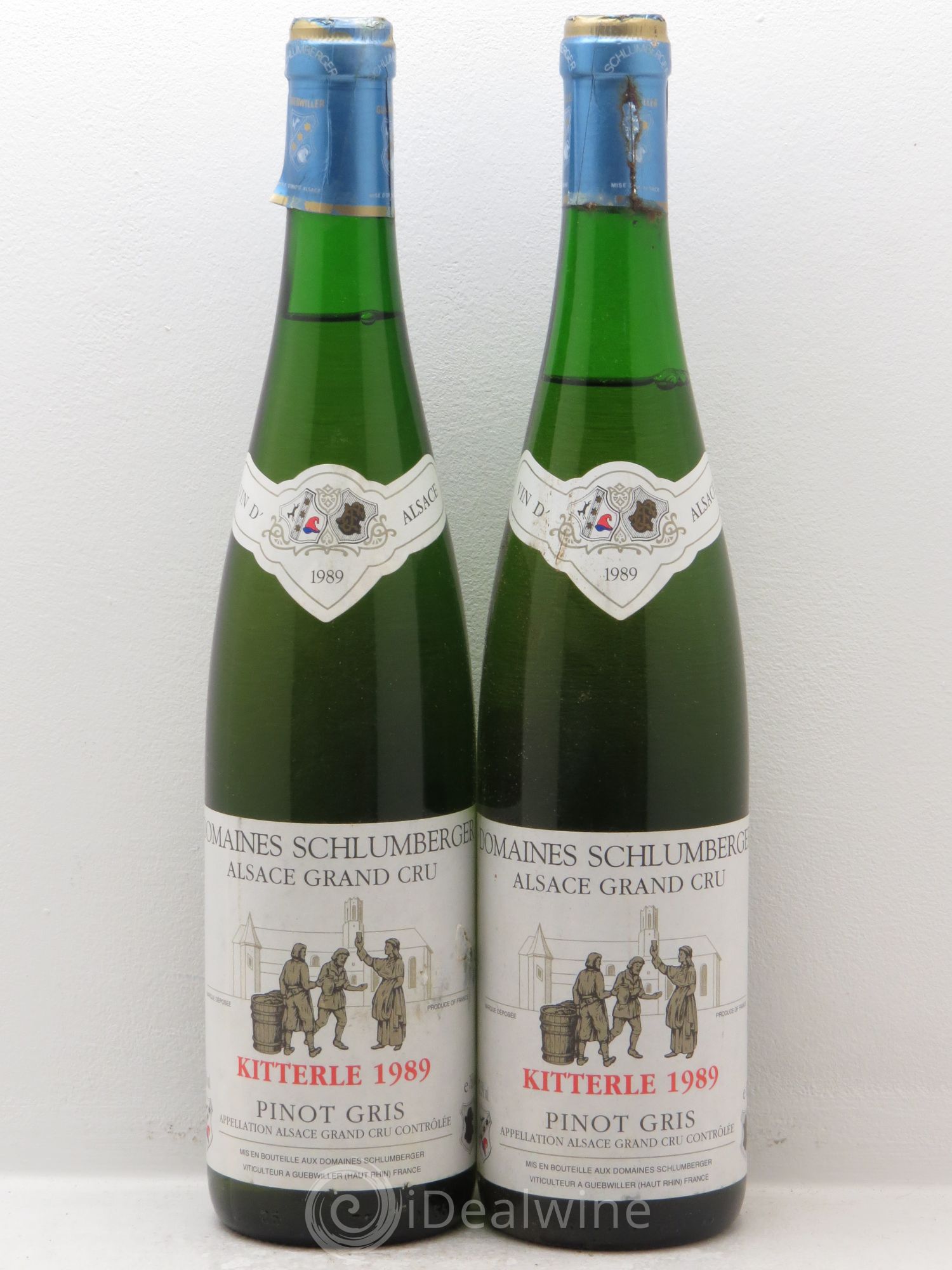 Pinot Gris (Tokay) Grand Cru Kitterle Grand Cru Schlumberger 1989 - Posten von 2 Flaschen - 0