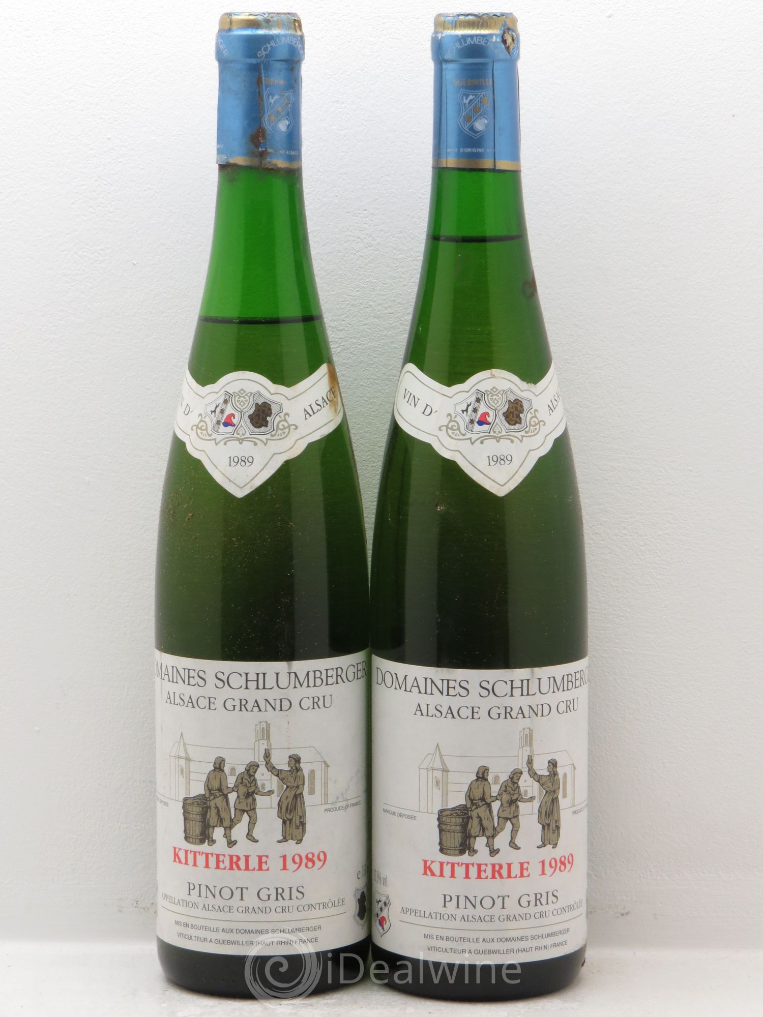 Pinot Gris (Tokay) Grand Cru Kitterle Grand Cru Schlumberger 1989 - Posten von 2 Flaschen - 0