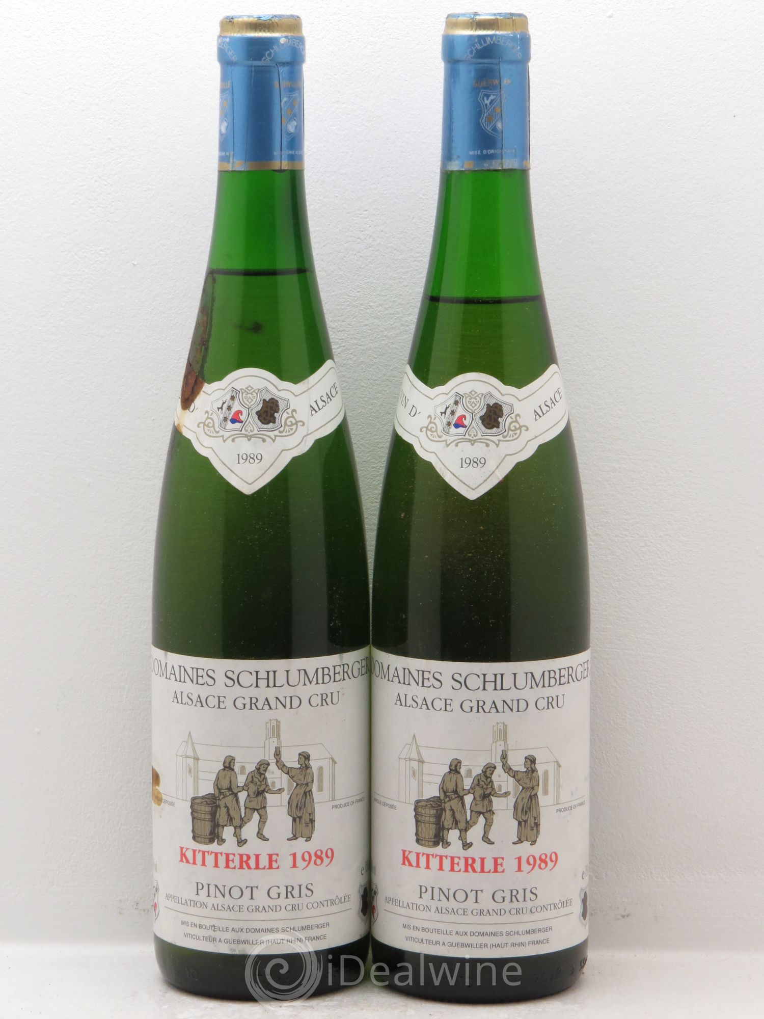 Pinot Gris (Tokay) Grand Cru Kitterle Grand Cru Schlumberger 1989 - Posten von 2 Flaschen - 0