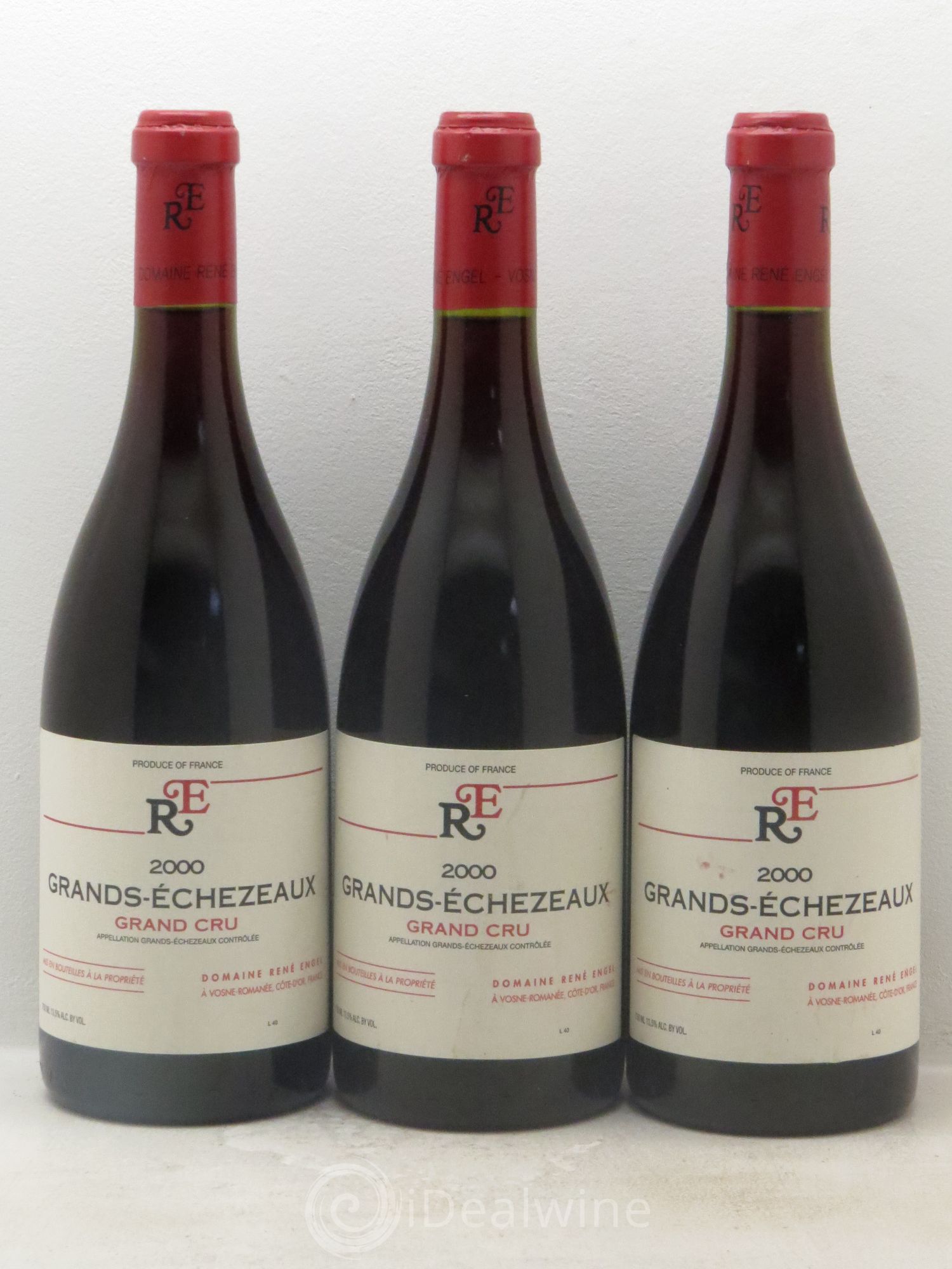 Grands-Echezeaux Grand Cru Domaine René Engel - Domaine Eugénie 2000 - Lot de 3 bouteilles - 0