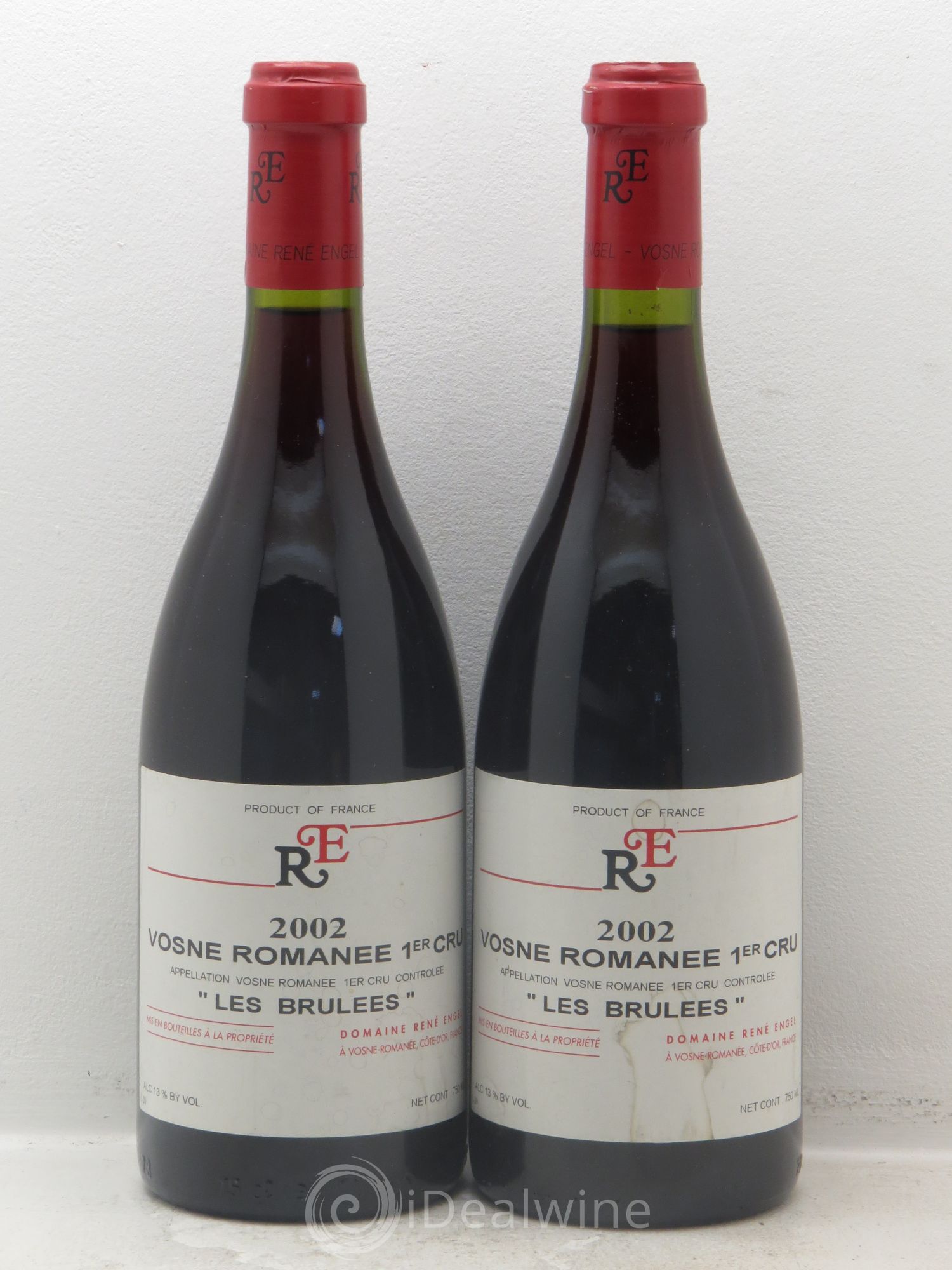 Vosne-Romanée 1er Cru Aux Brûlées Domaine René Engel - Domaine Eugénie 2002 - Lot de 2 bouteilles - 0