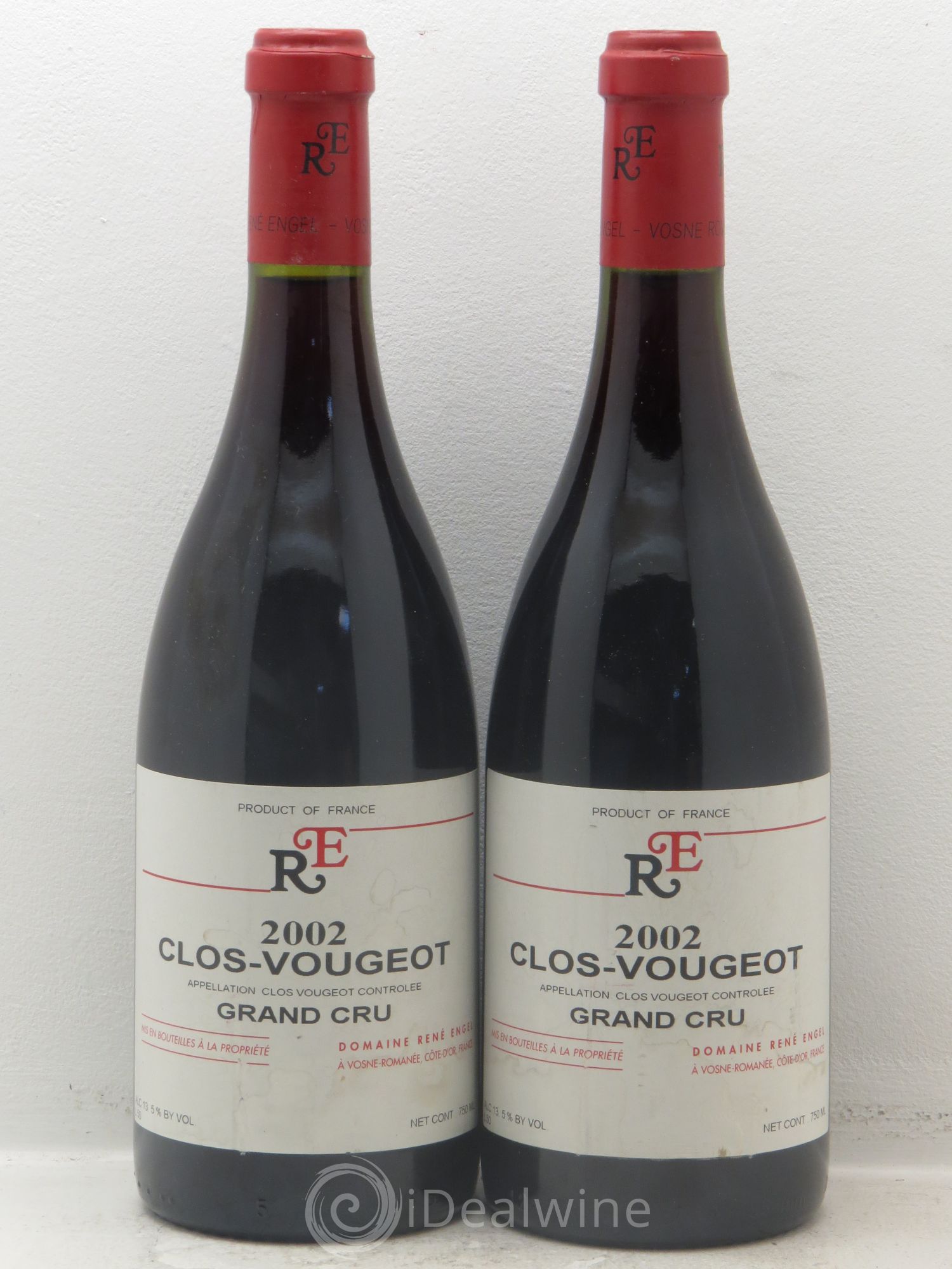Clos de Vougeot Grand Cru Domaine René Engel - Domaine Eugénie 2002 - Lot de 2 bouteilles - 0