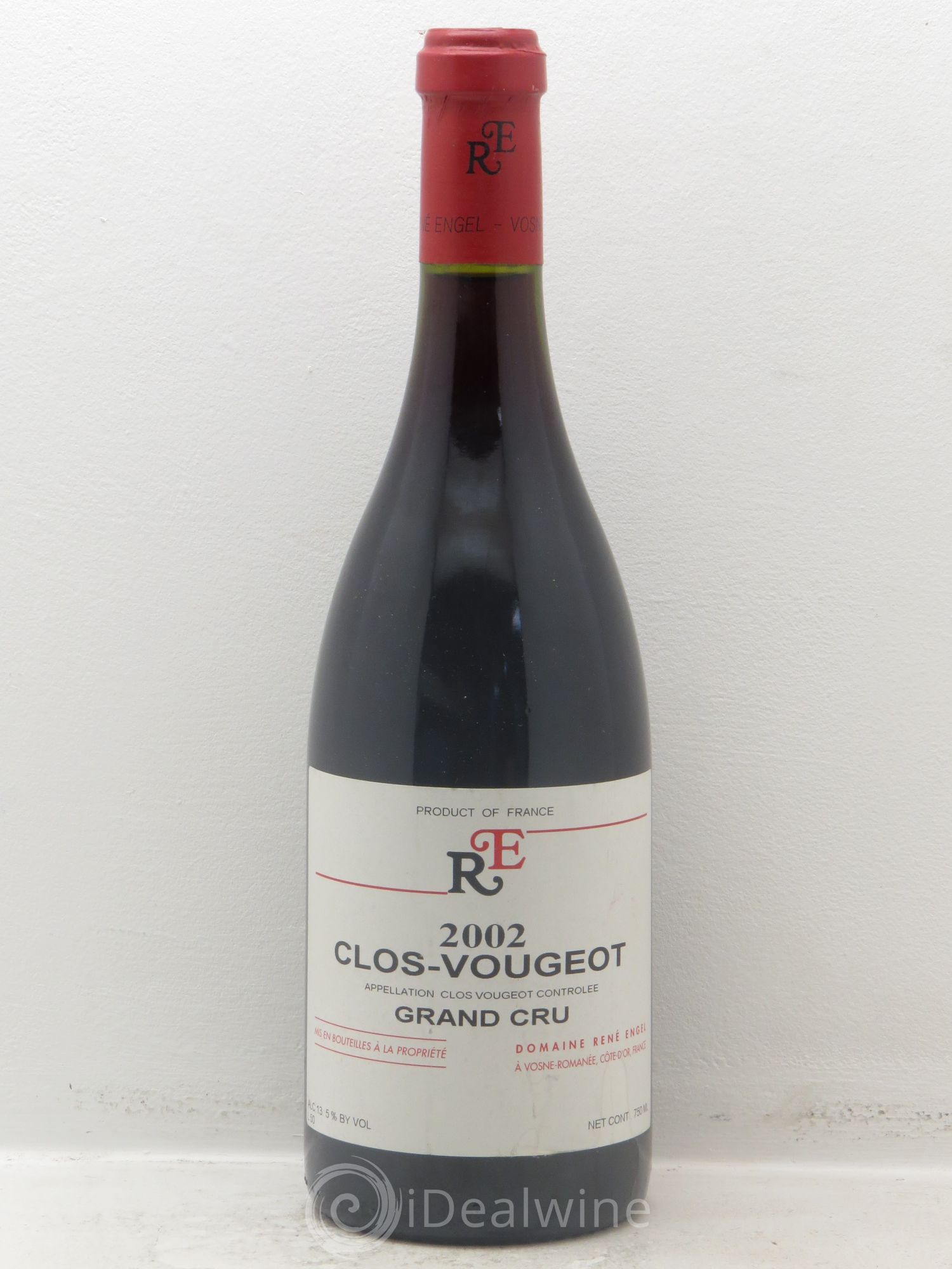 Clos de Vougeot Grand Cru Domaine René Engel - Domaine Eugénie 2002 - Lot de 1 bouteille - 0