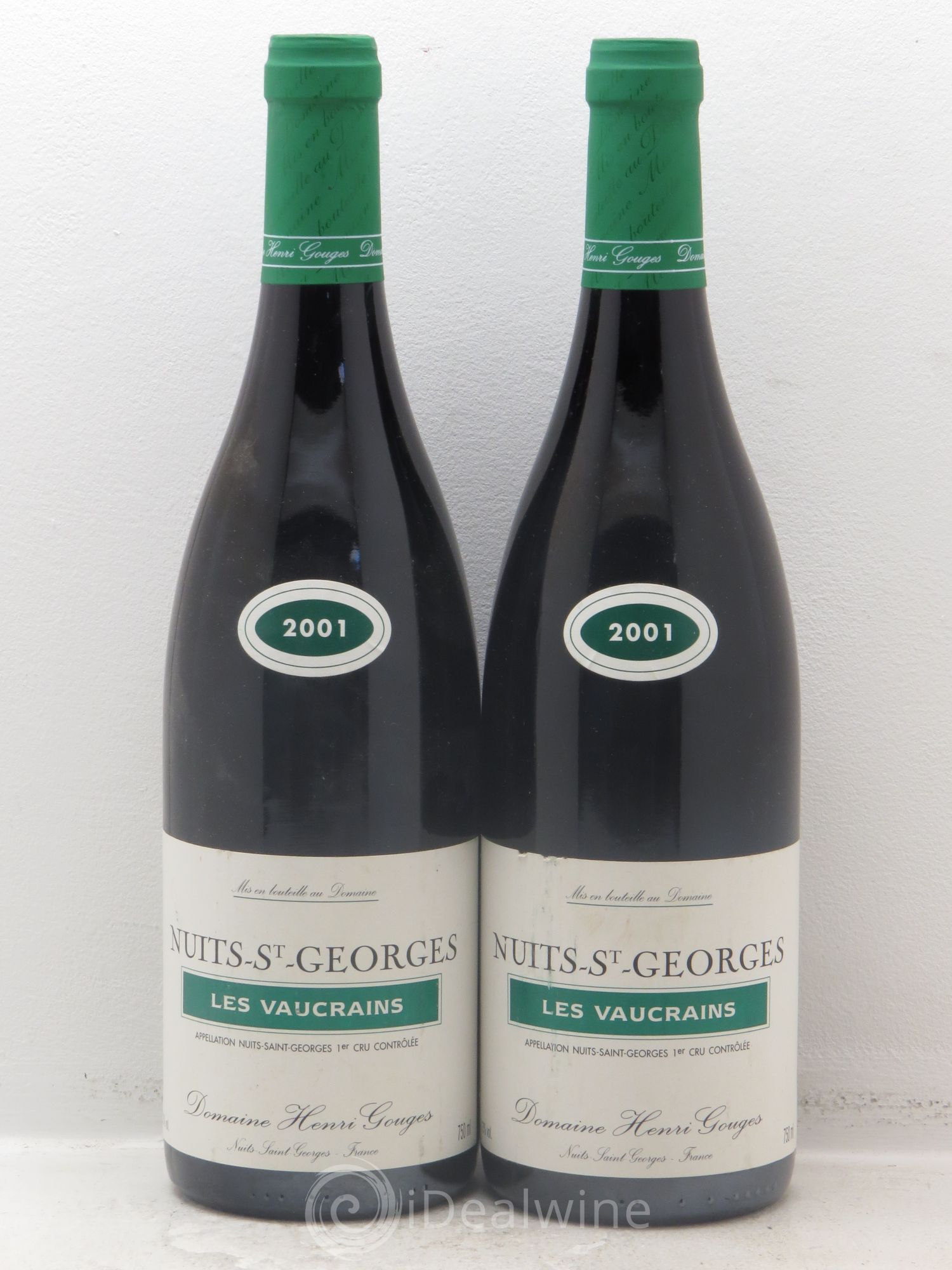 Nuits-Saint-Georges 1er Cru Les Vaucrains Henri Gouges 2001 - Lot of 2 bottles - 0