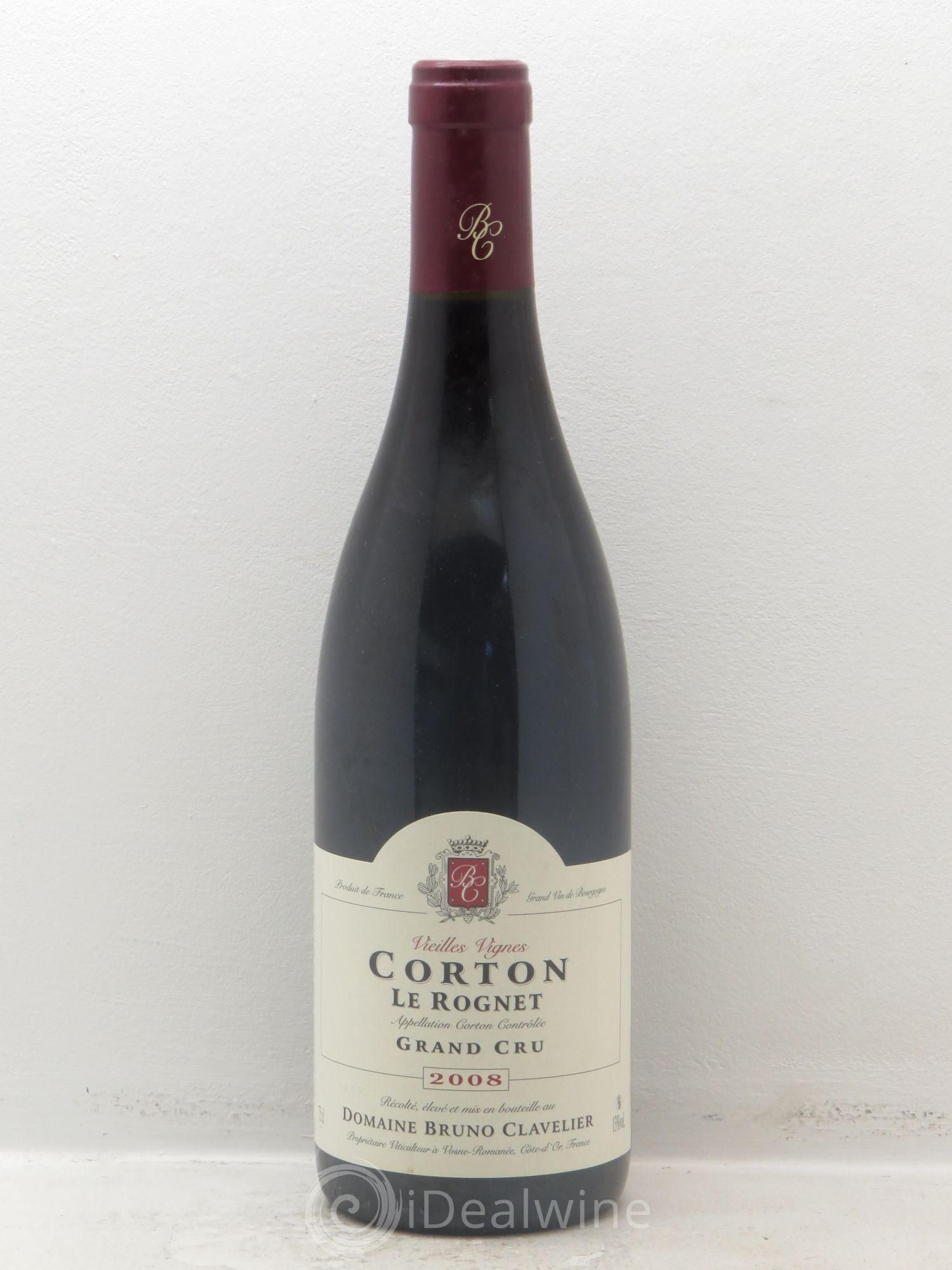 Corton Grand Cru Vieilles Vignes Bruno Clavelier 2008 - Posten von 1 Flasche - 0