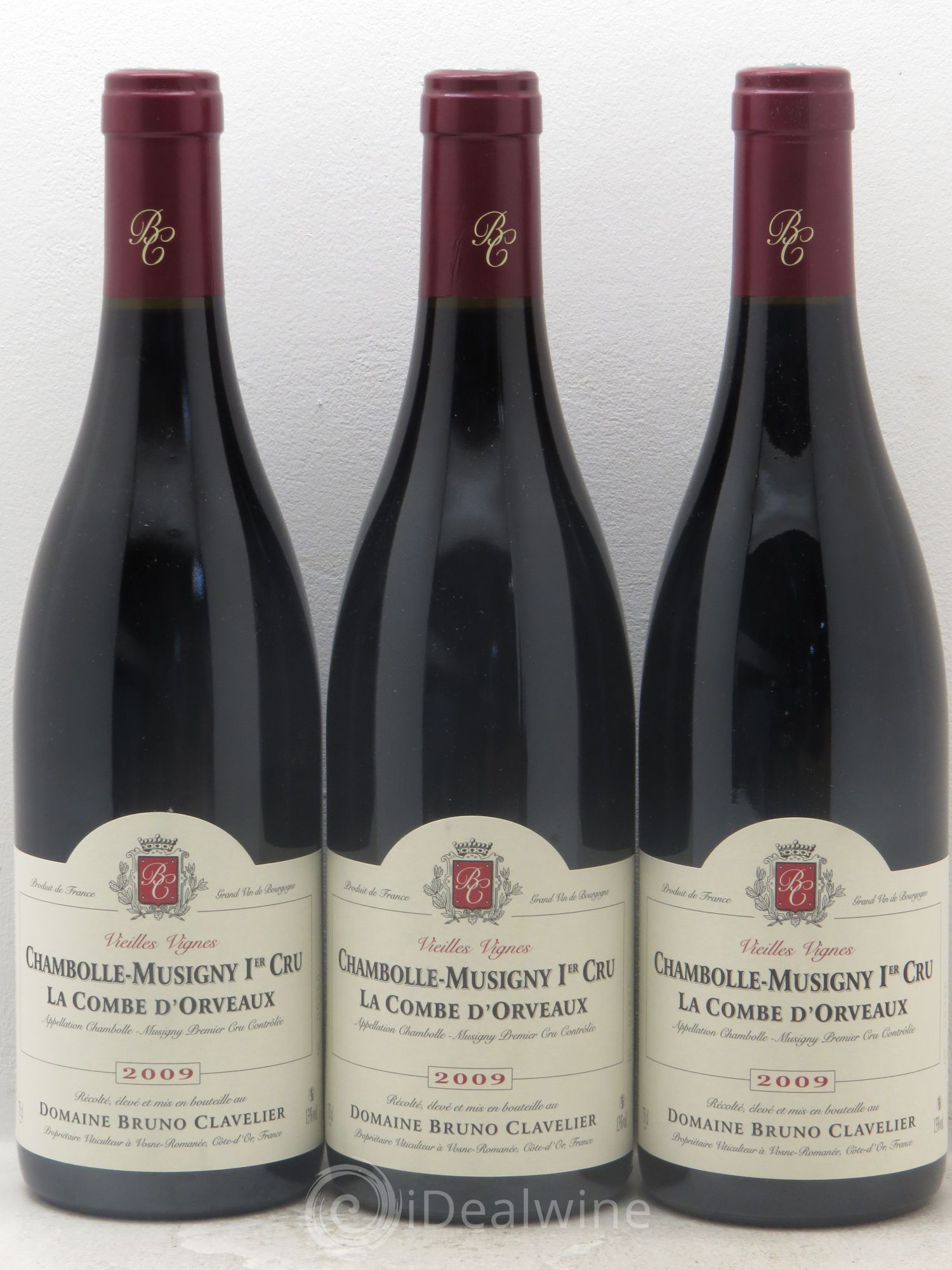 Chambolle-Musigny 1er Cru Vieilles Vignes Bruno Clavelier 2009 - Posten von 3 Flaschen - 0