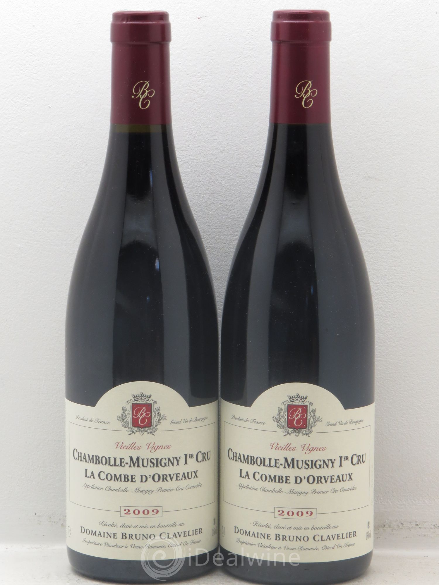 Chambolle-Musigny 1er Cru Vieilles Vignes Bruno Clavelier 2009 - Posten von 2 Flaschen - 0