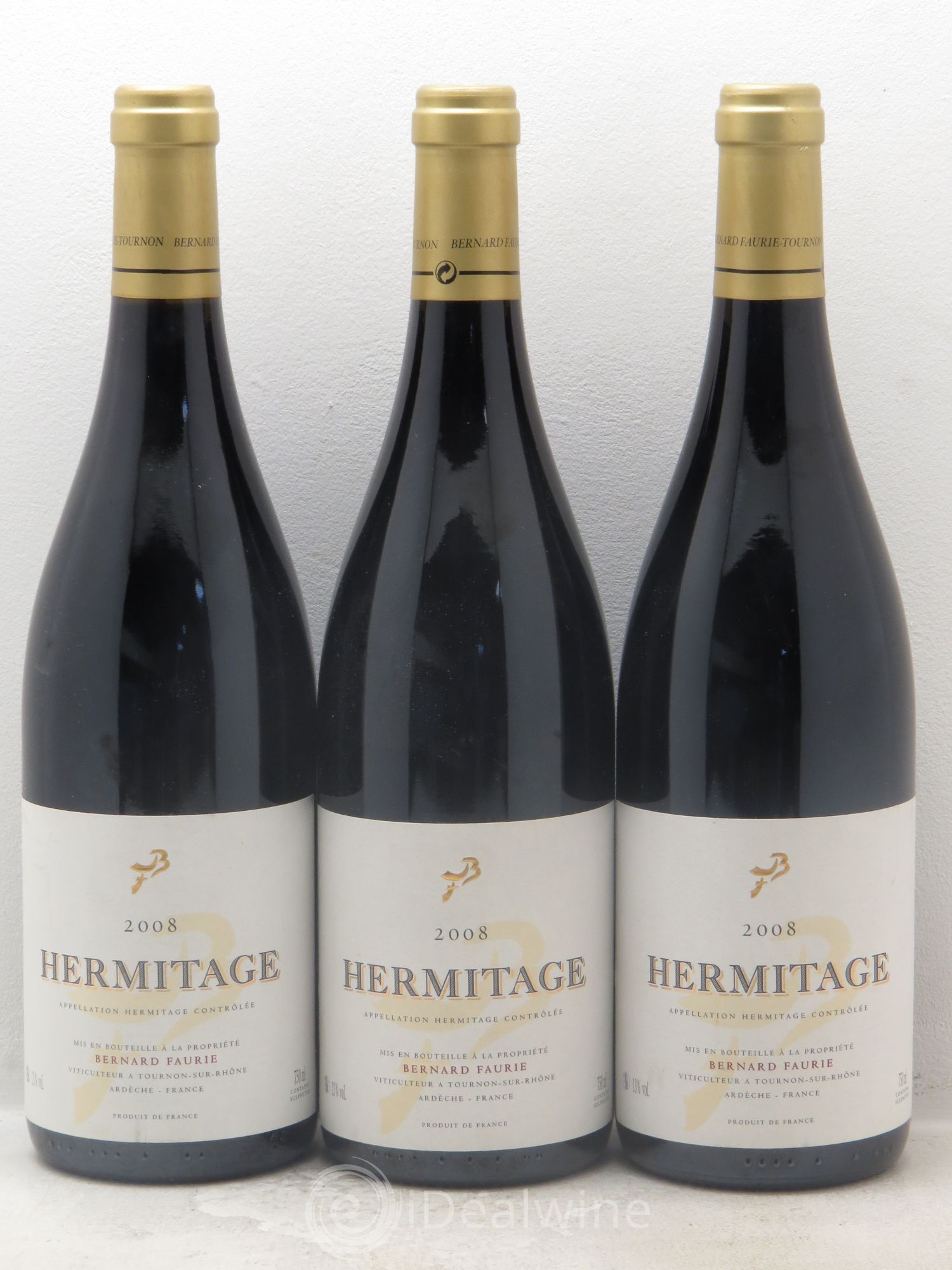 Hermitage 2008 - Lot de 3 bouteilles - 0