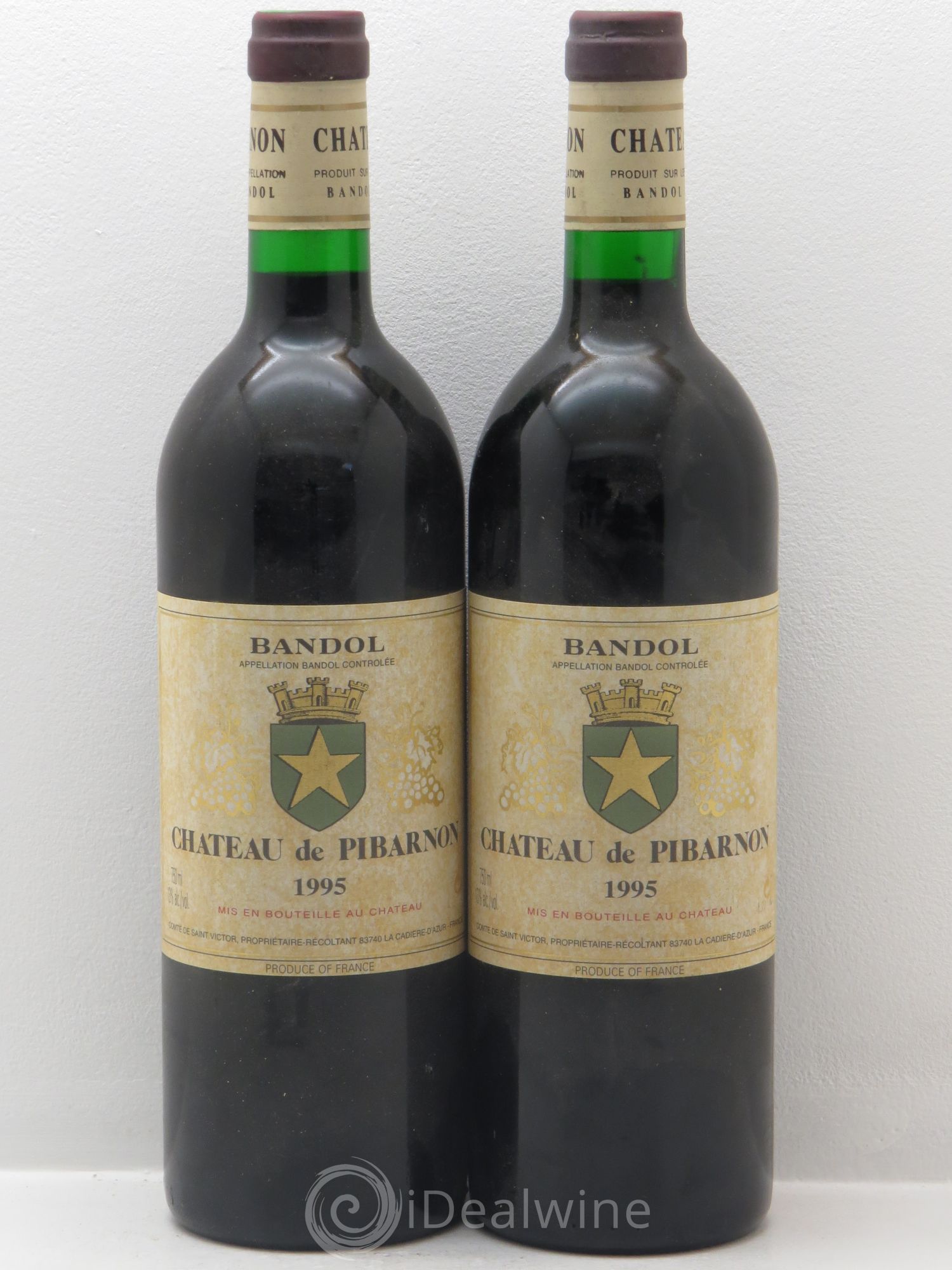 Bandol Château de Pibarnon Comte de Saint-Victor 1995 - Lot de 2 bouteilles - 0