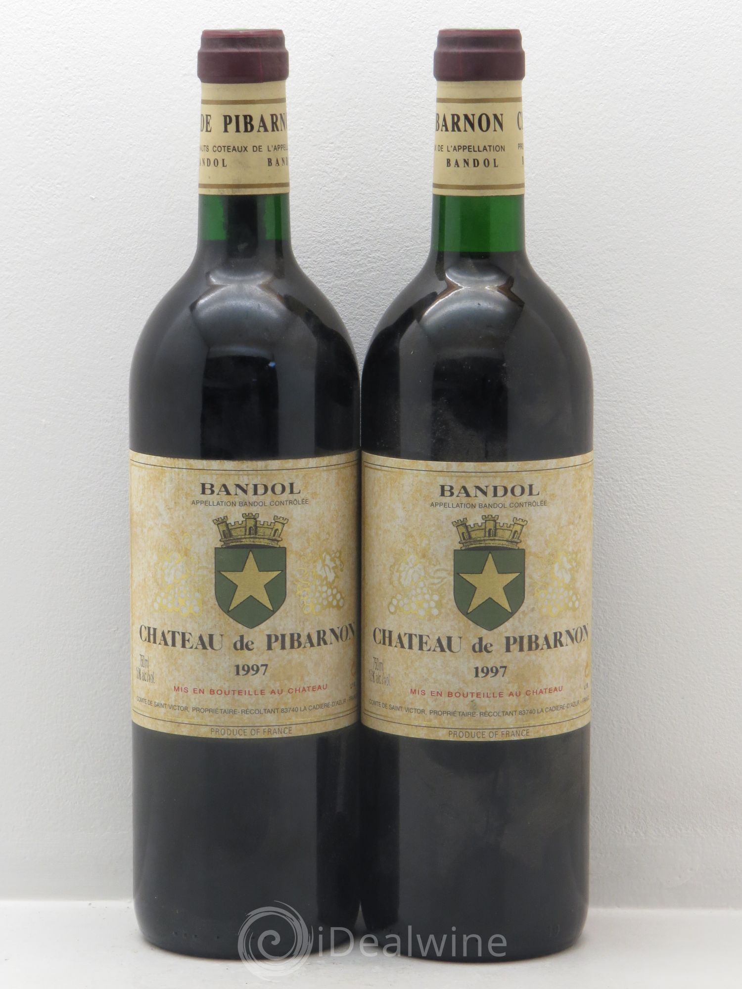 Bandol Château de Pibarnon Comte de Saint-Victor 1997 - Lot de 2 bouteilles - 0