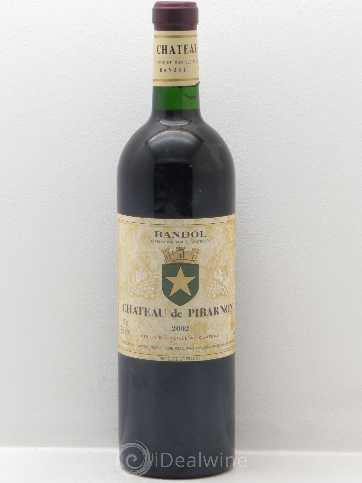 Bandol Château de Pibarnon Comte de Saint-Victor 2002 - Lot de 6 bouteilles - 0