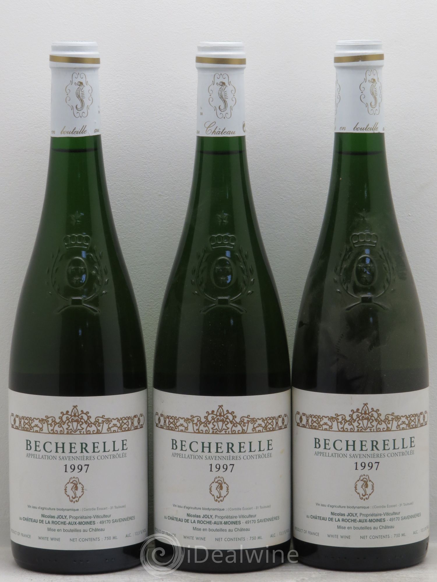 Savennières Becherelle 1997 - Lot de 3 bouteilles - 0
