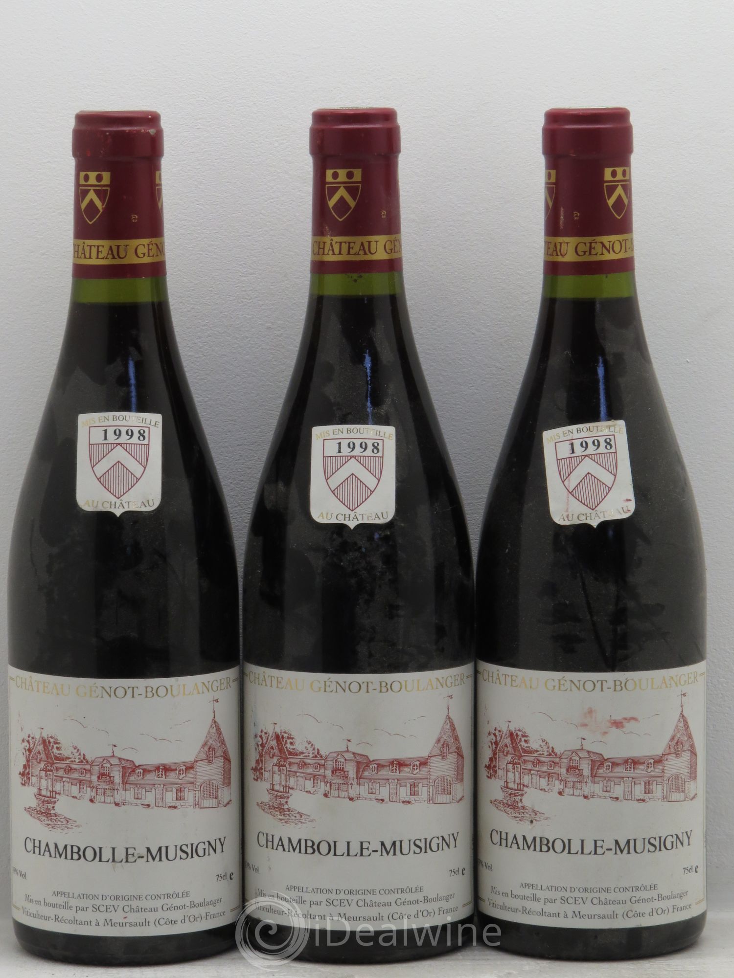 Chambolle-Musigny Domaine Génot-Boulanger 1998 - Posten von 3 Flaschen - 0
