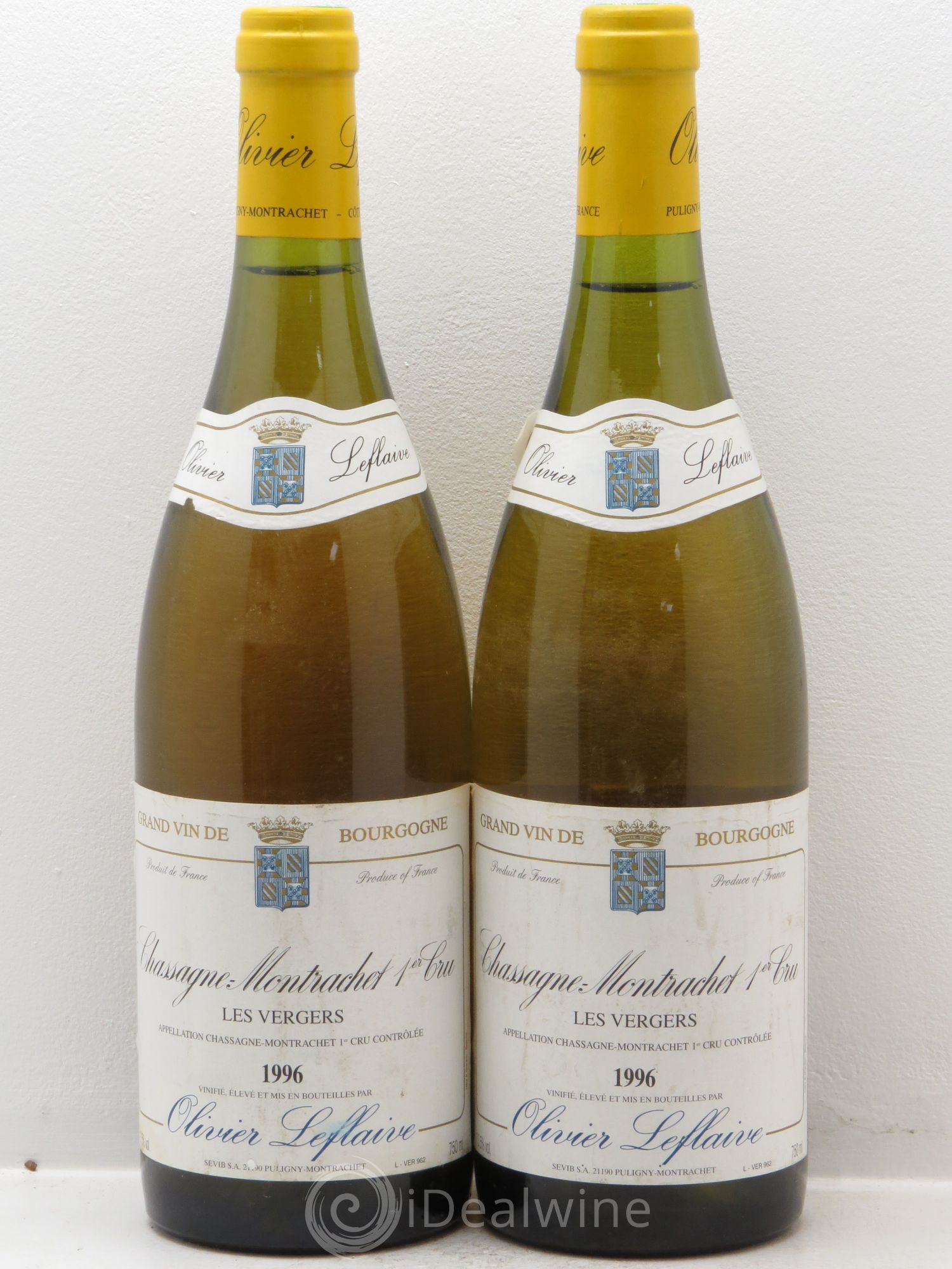 Chassagne-Montrachet 1er Cru 1996 - Lot de 2 bouteilles - 0
