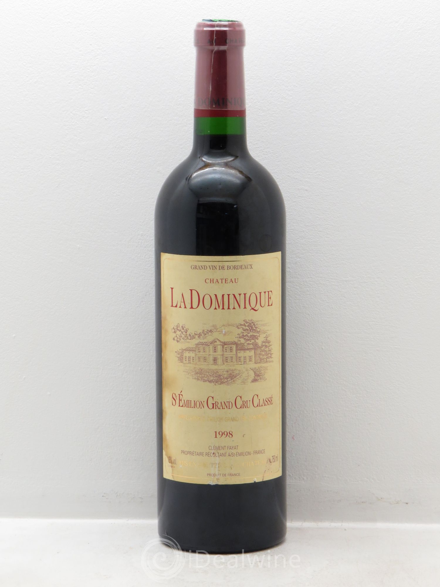 Château la Dominique Grand Cru Classé 1998 - Lot de 1 bouteille - 0