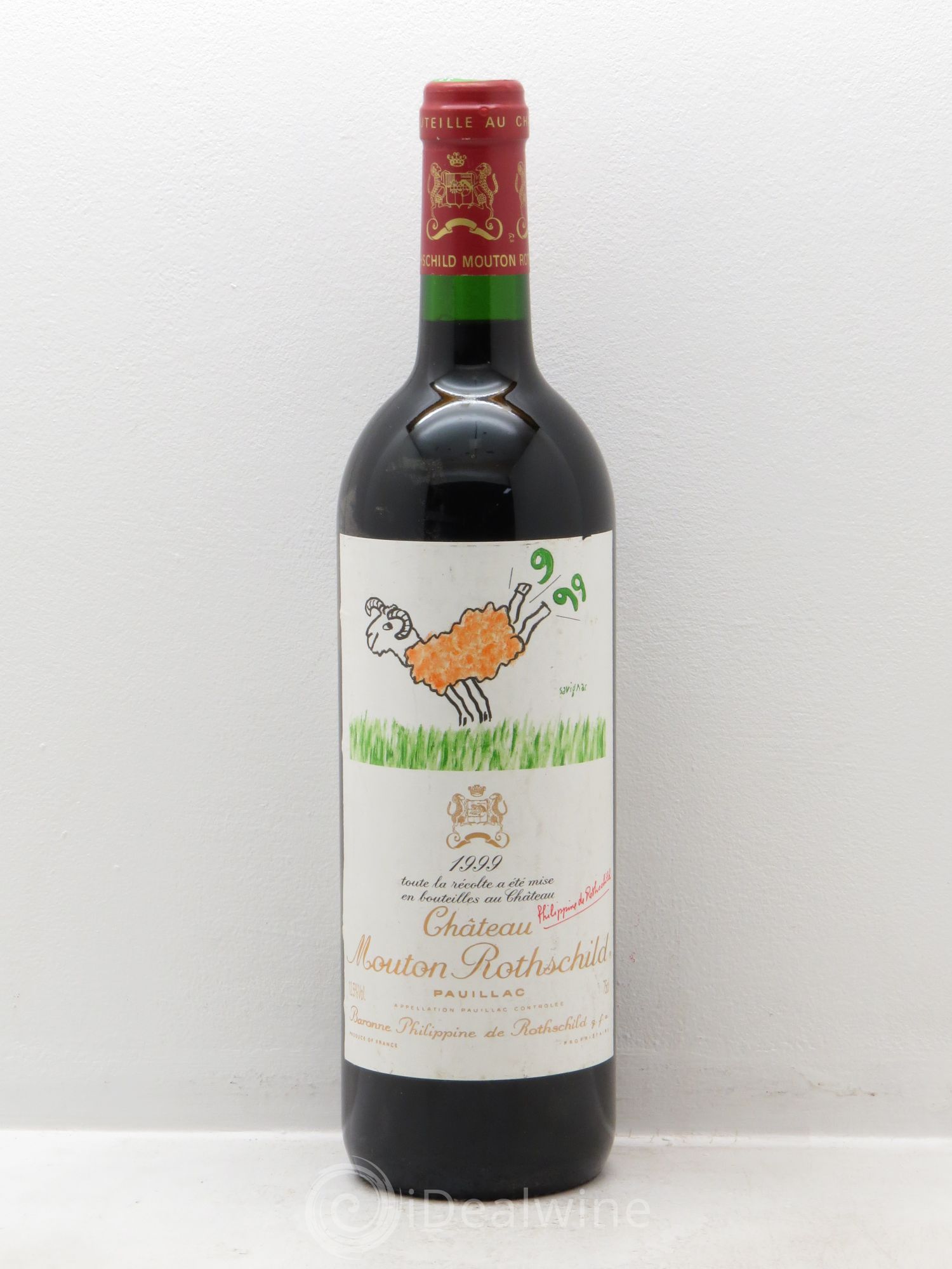 Château Mouton Rothschild 1er Grand Cru Classé 1999 - Lot de 1 bouteille - 0