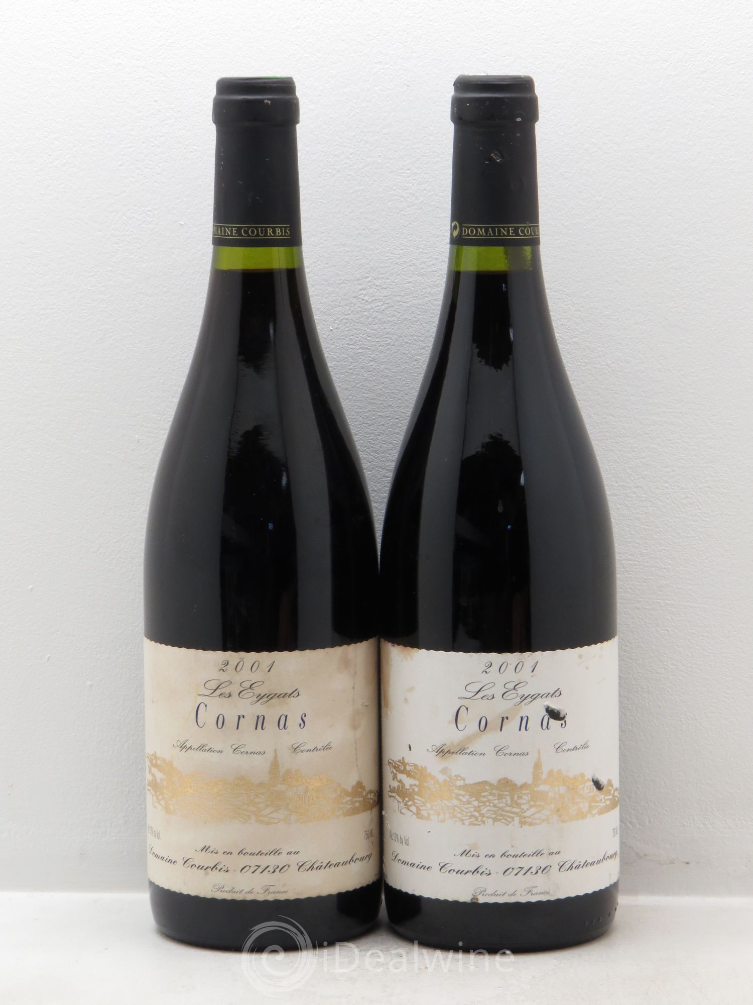 Cornas Les Eygats Courbis 2001 - Lot de 2 bouteilles - 0