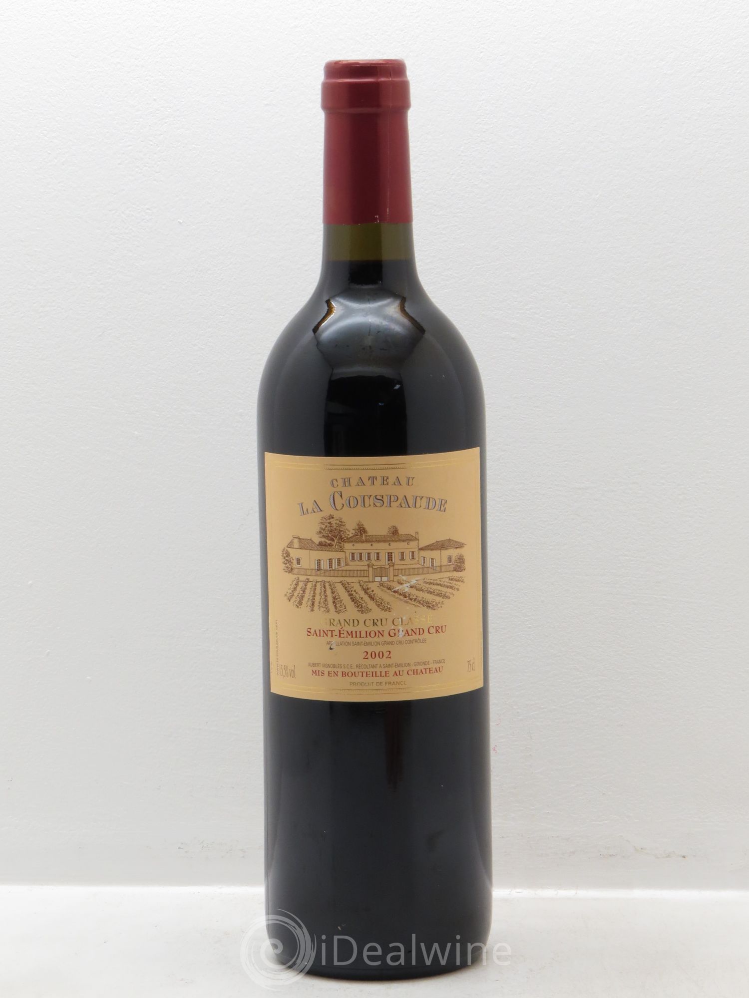 Château la Couspaude Grand Cru Classé 2002 - Lot de 1 bouteille - 0