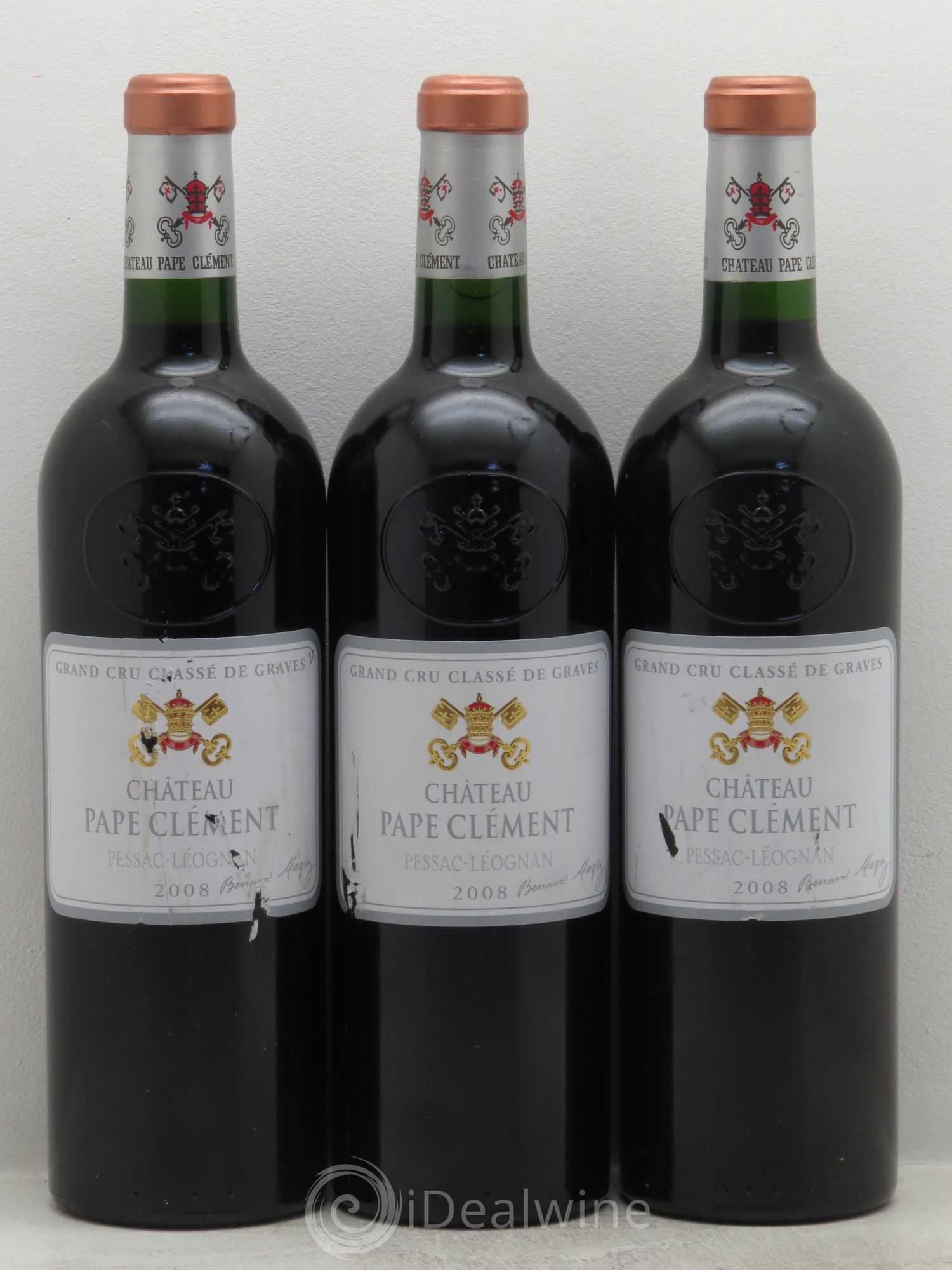 Château Pape Clément Cru Classé de Graves 2008 - Lot de 3 bouteilles - 0