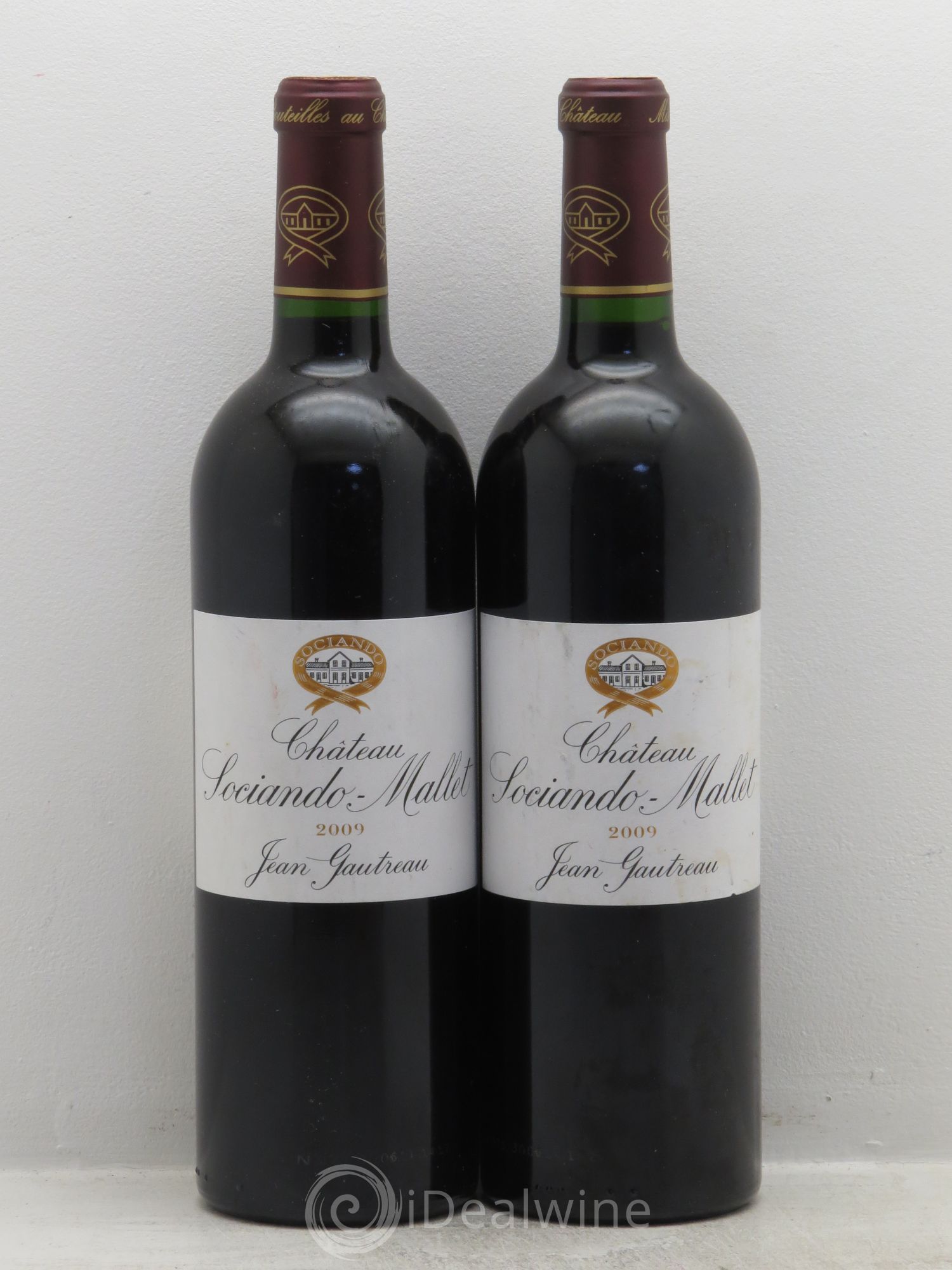 Château Sociando Mallet 2009 - Lot de 2 bouteilles - 0