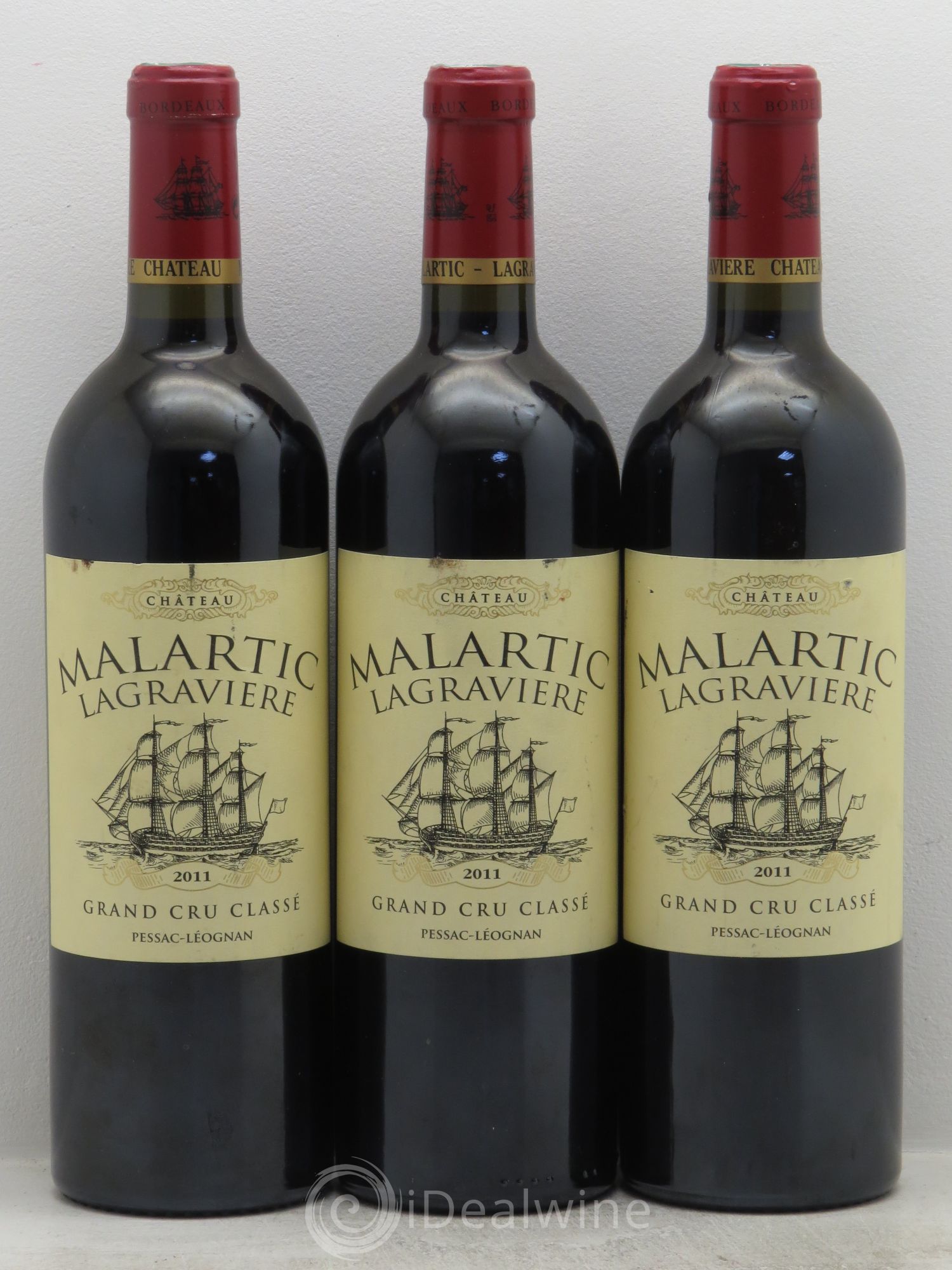 Château Malartic-Lagravière Cru Classé de Graves 2011 - Lot de 3 bouteilles - 0