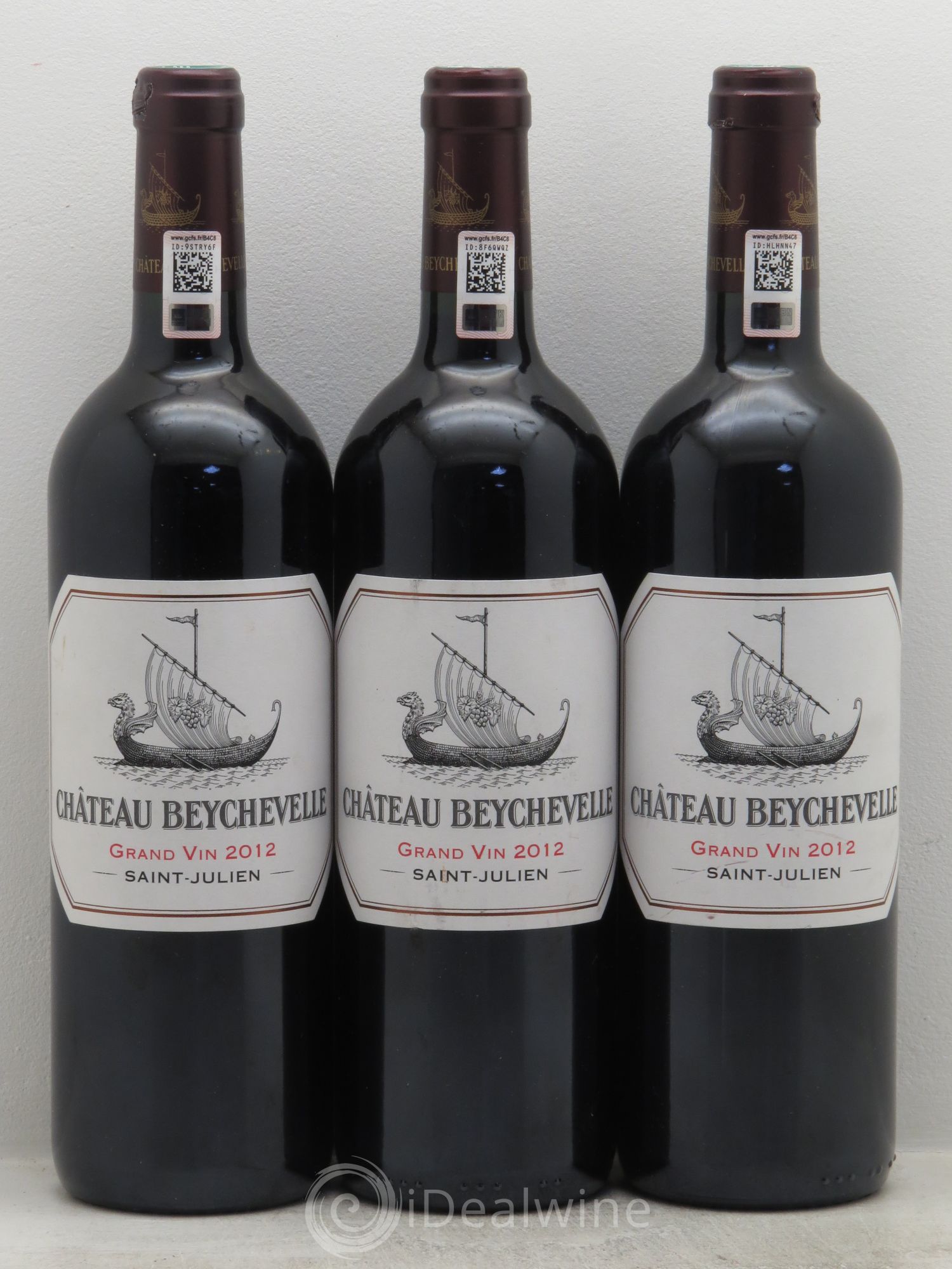 Château Beychevelle 4ème Grand Cru Classé 2012 - Lot de 3 bouteilles - 0
