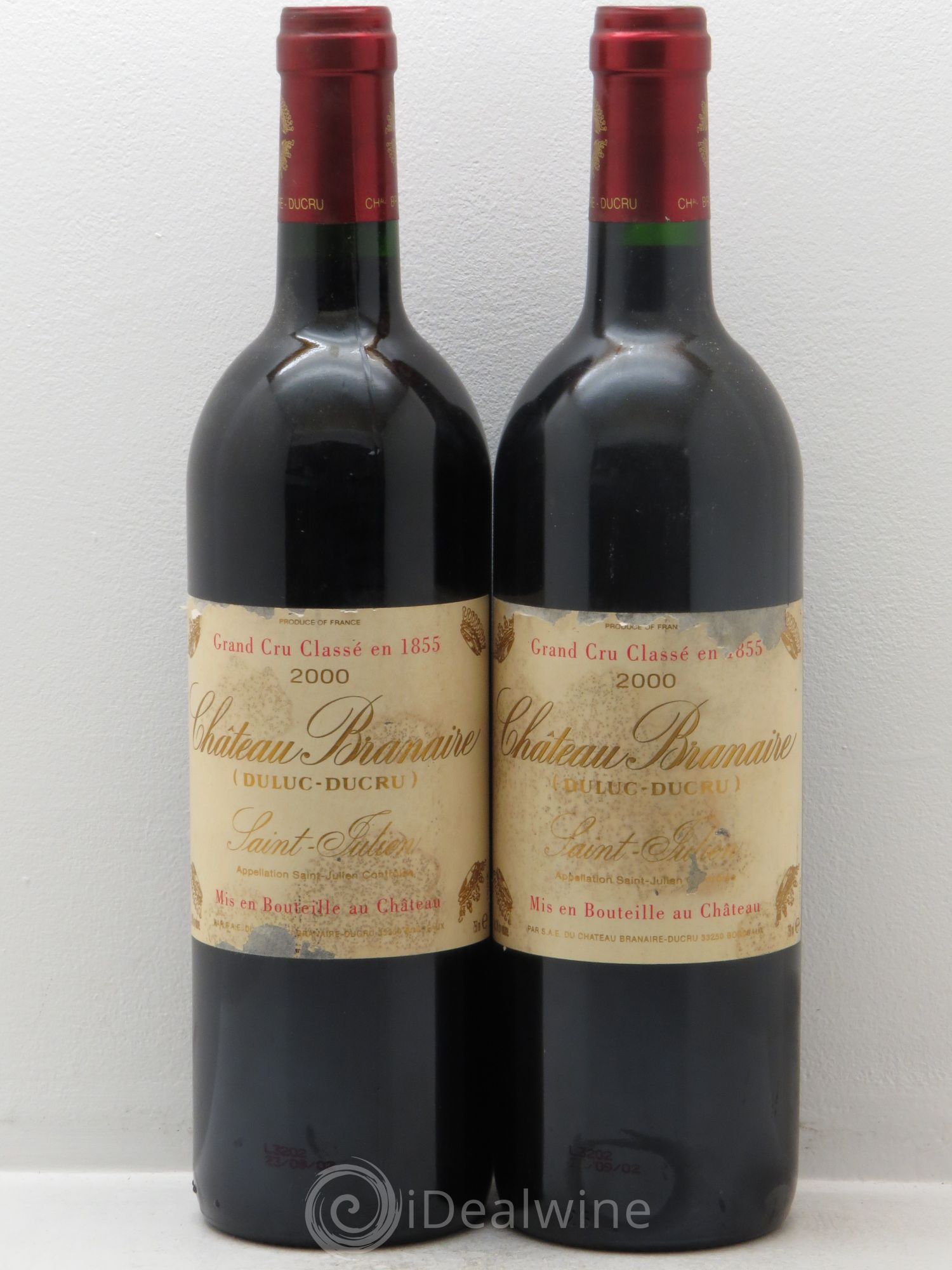 Château Branaire Ducru 4ème Grand Cru Classé 2000 - Lot de 2 bouteilles - 0