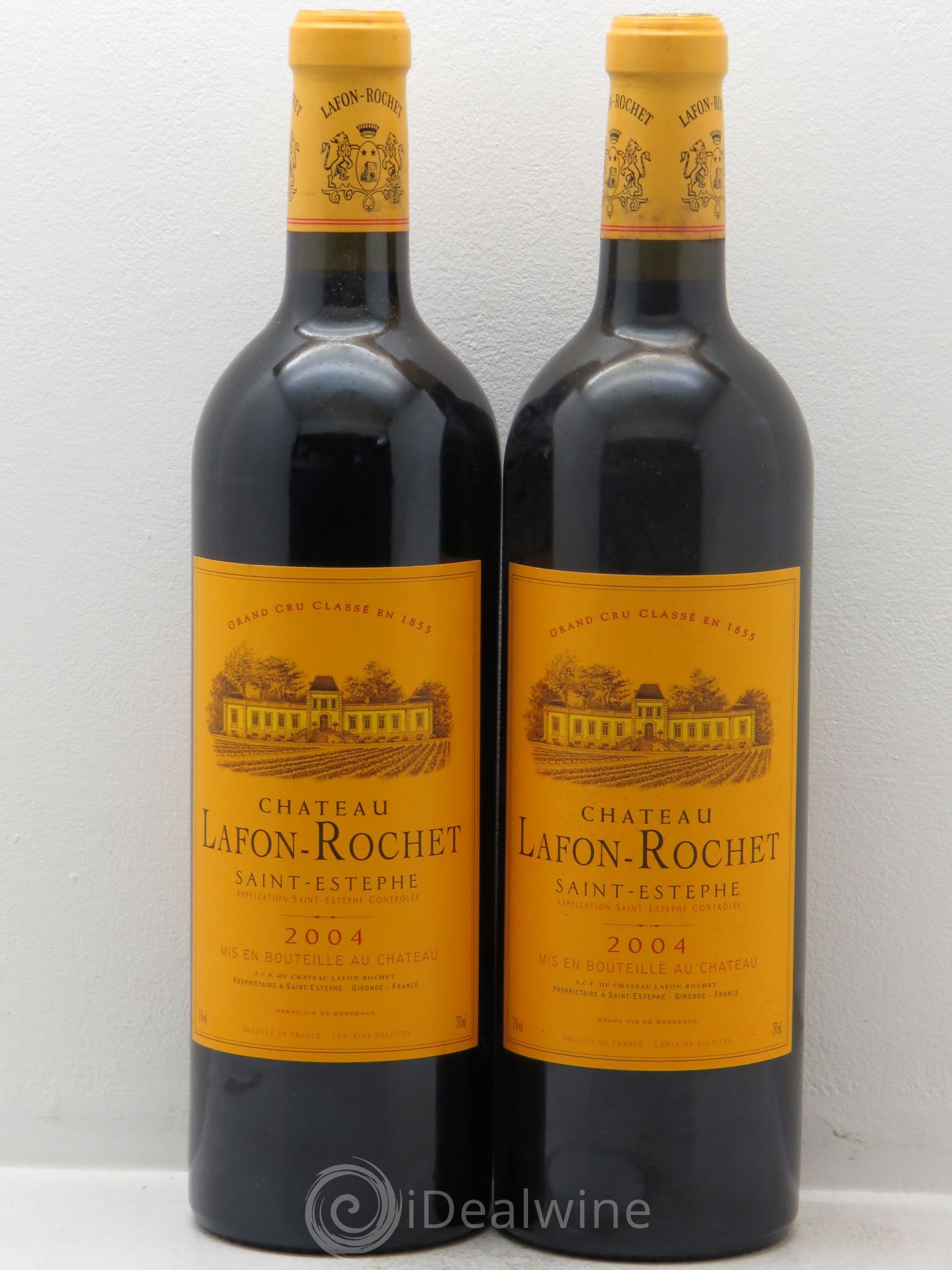 Château Lafon Rochet 4ème Grand Cru Classé 2004 - Lot de 2 bouteilles - 0