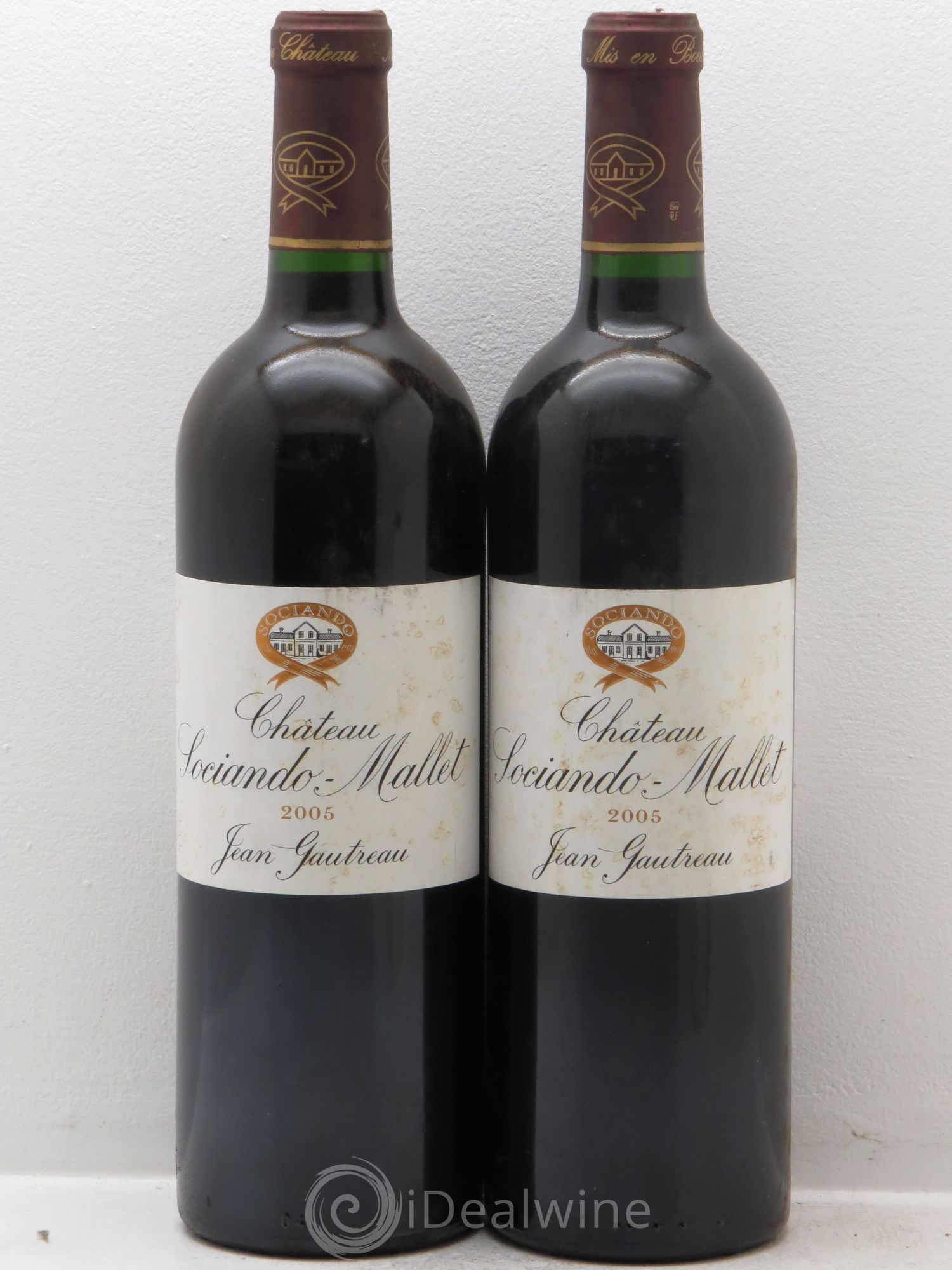 Château Sociando Mallet 2005 - Lot de 2 bouteilles - 0