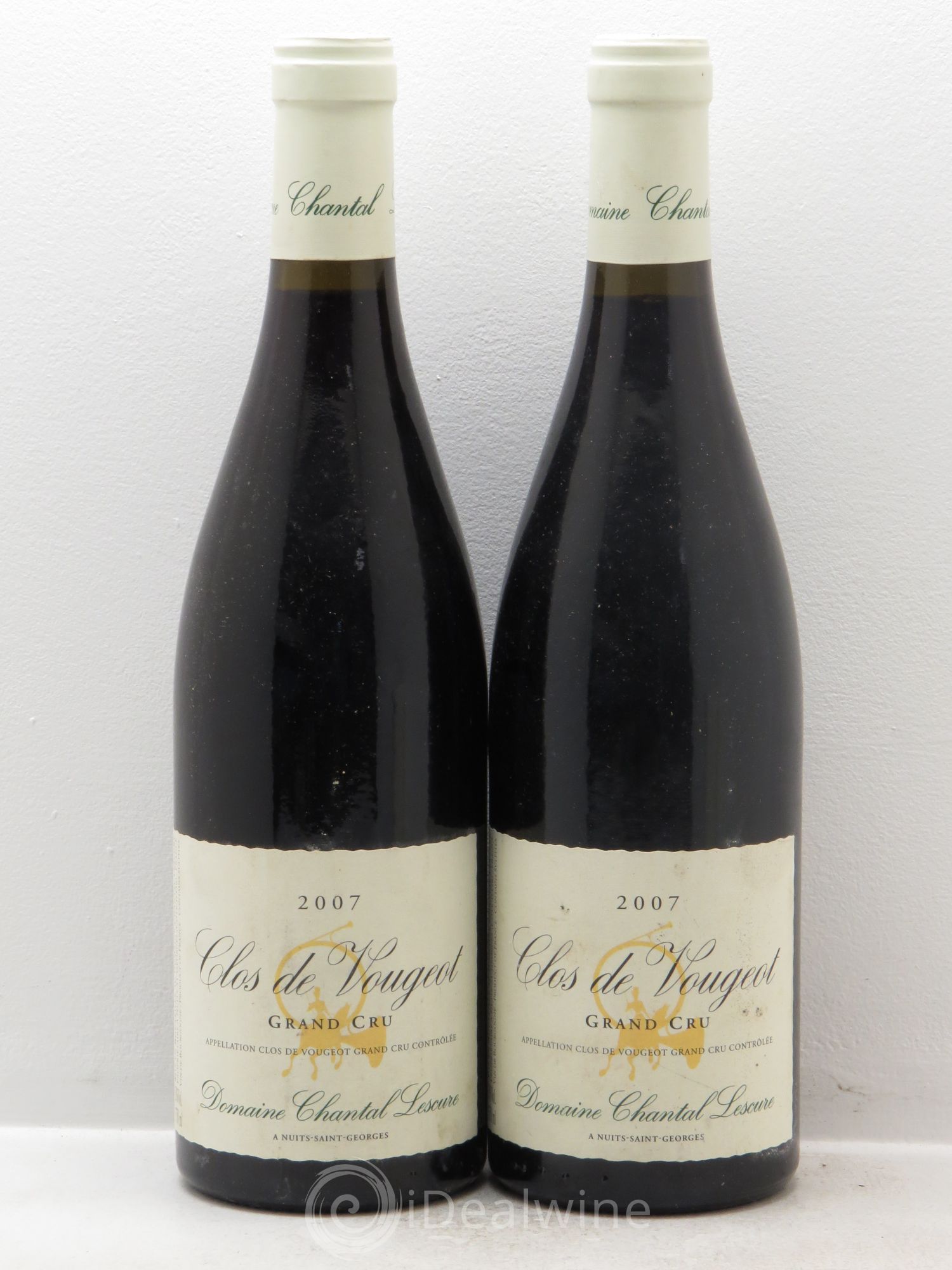 Clos de Vougeot Grand Cru Domaine Chantal Lescure 2007 - Posten von 2 Flaschen - 0