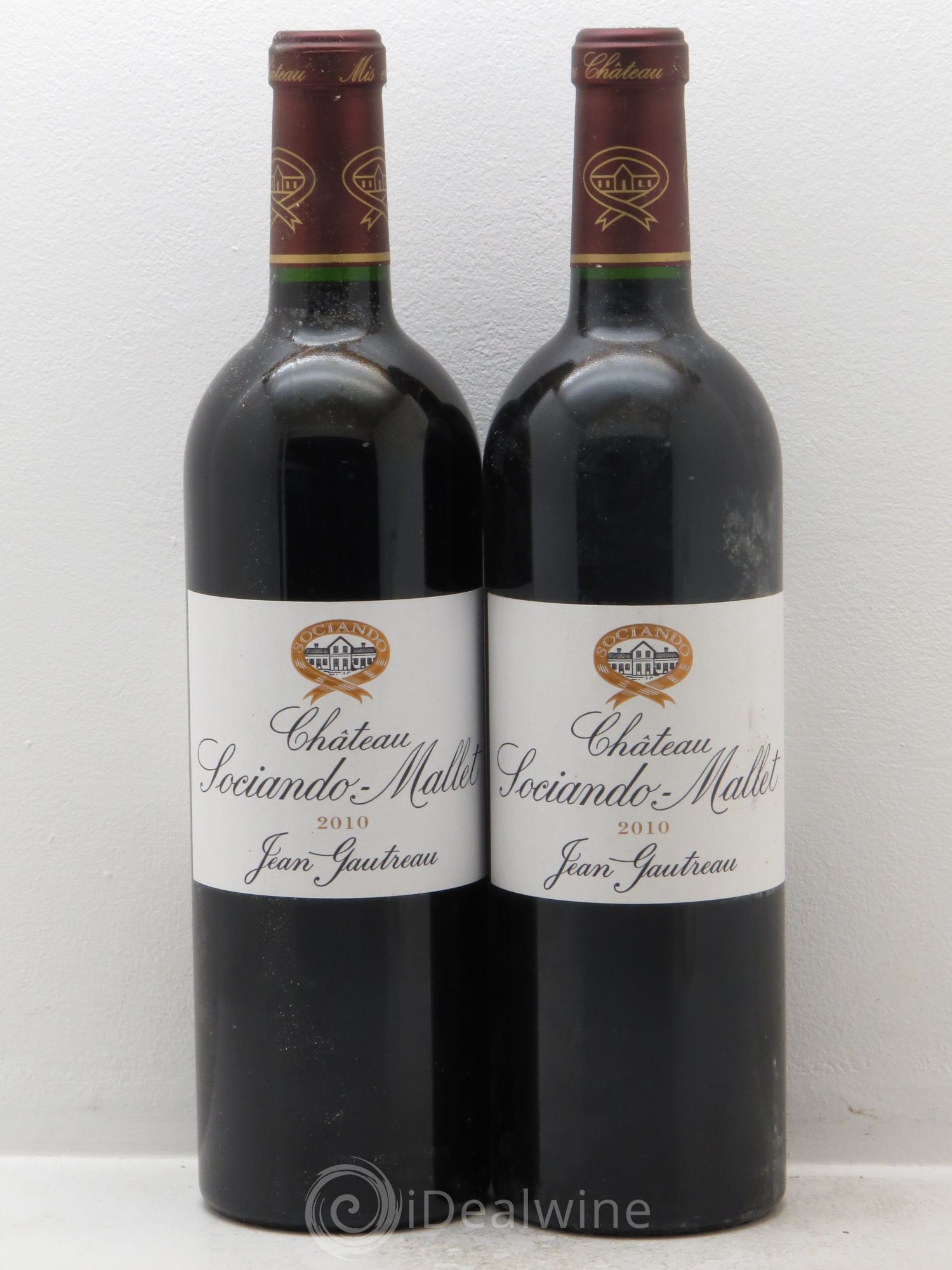 Château Sociando Mallet 2010 - Lot de 2 bouteilles - 0