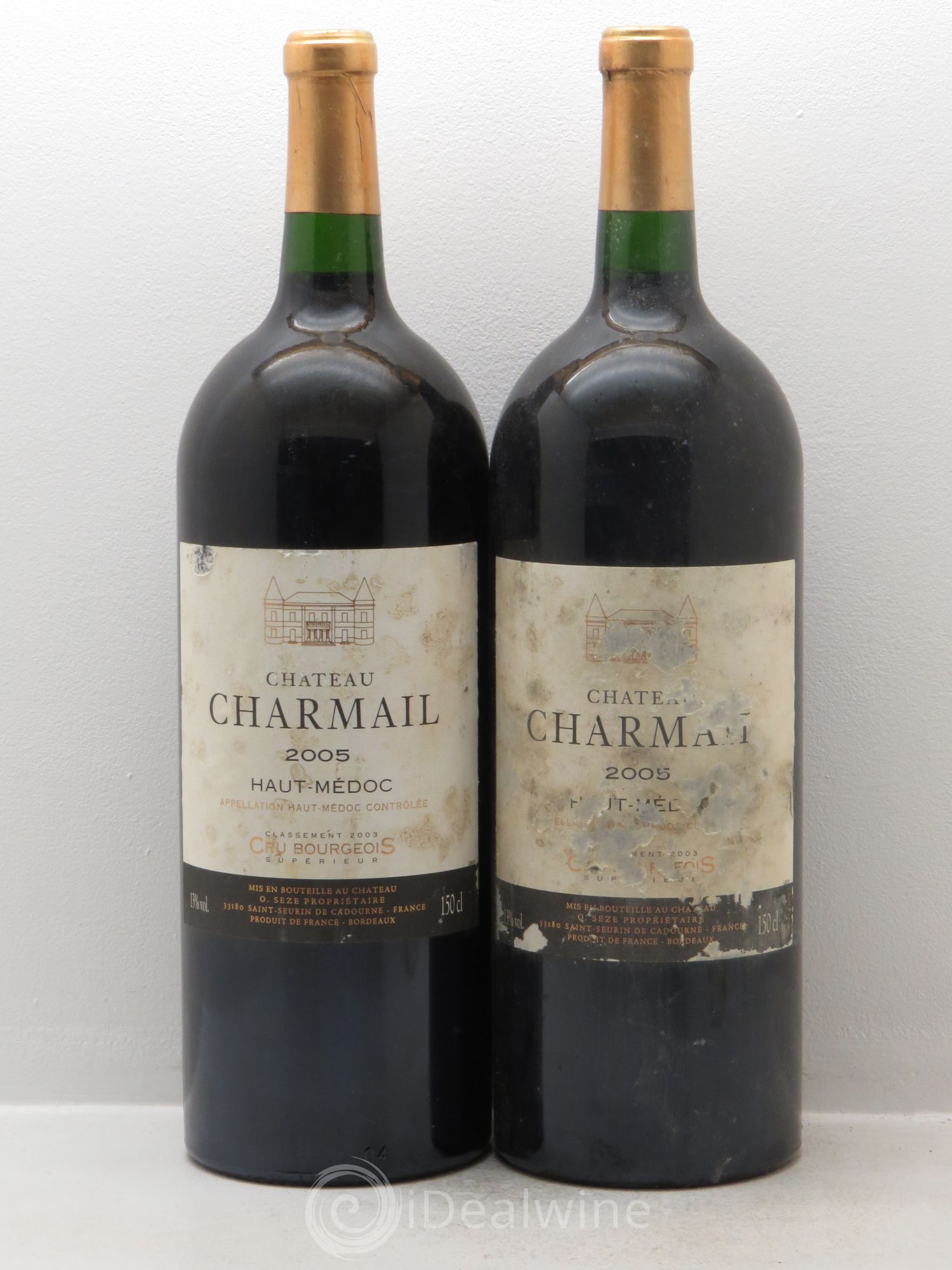 Château Charmail Cru Bourgeois 2005 - Lot de 2 magnums - 0