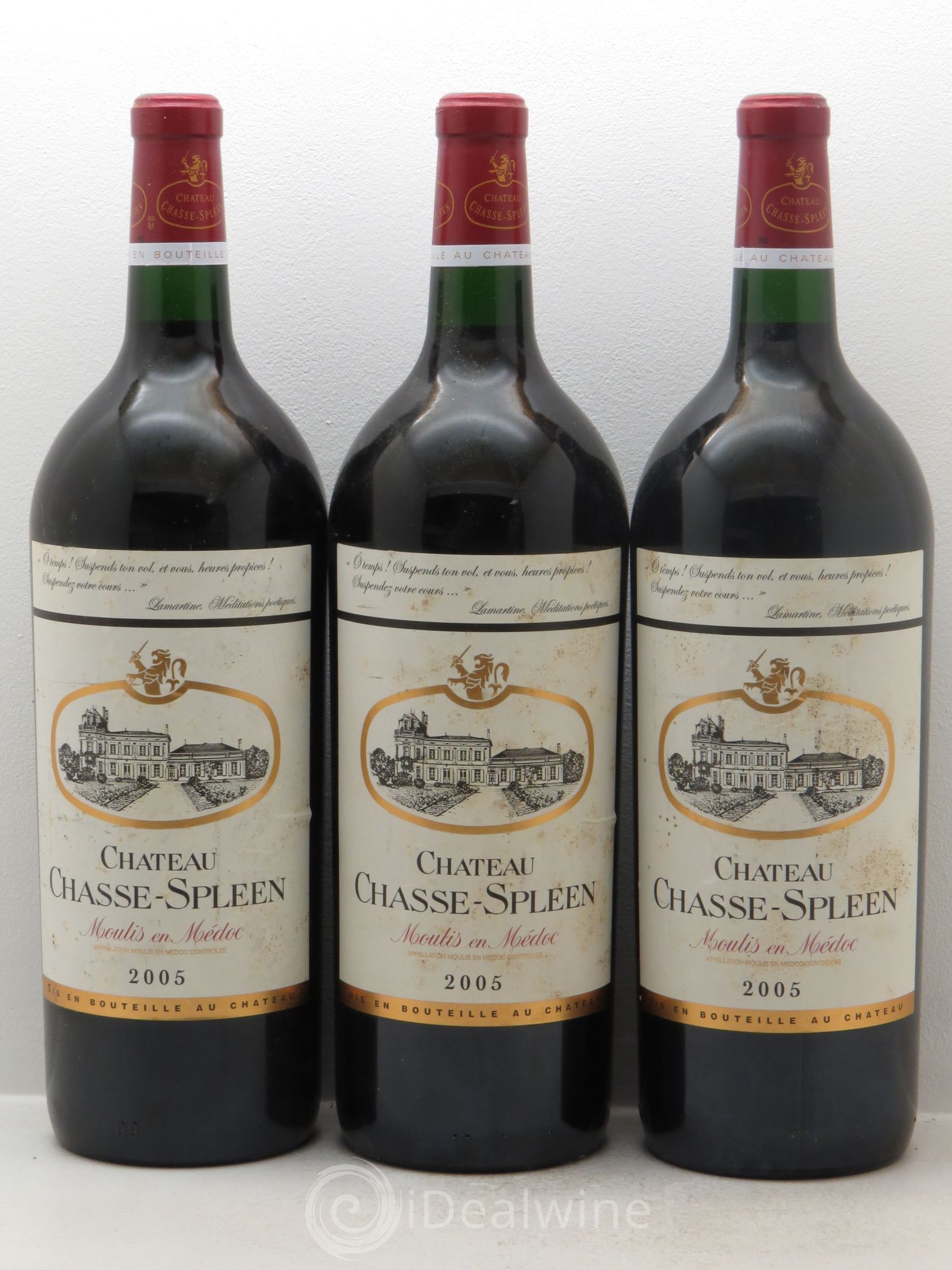 Château Chasse Spleen 2005 - Lot de 3 magnums - 0