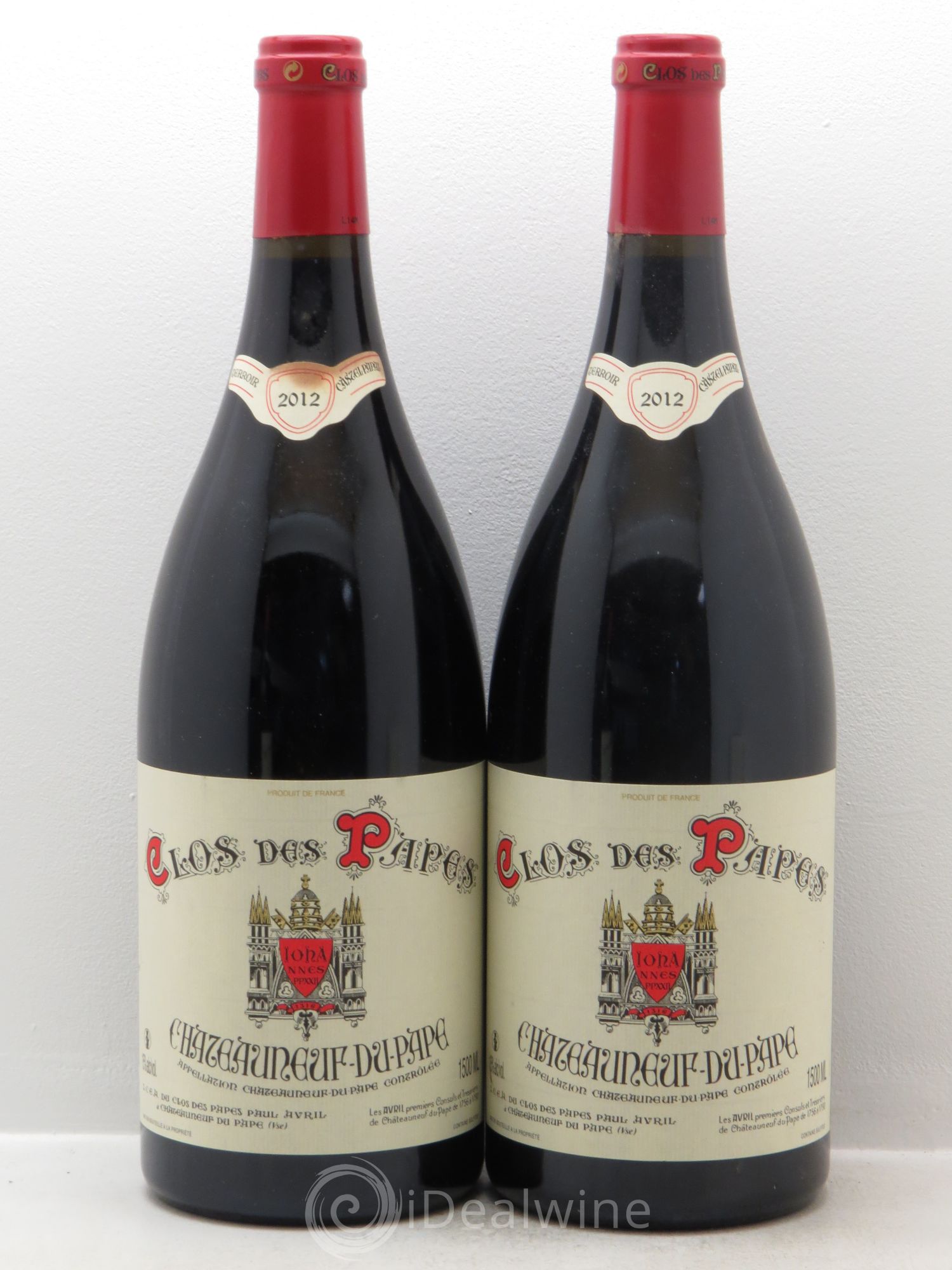 Châteauneuf-du-Pape Clos des Papes - Paul Avril 2012 - Lot de 2 magnums - 0