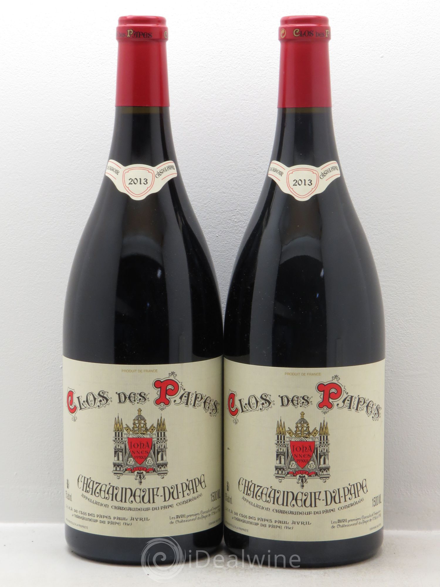 Châteauneuf-du-Pape Clos des Papes - Paul Avril 2013 - Lot de 2 magnums - 0