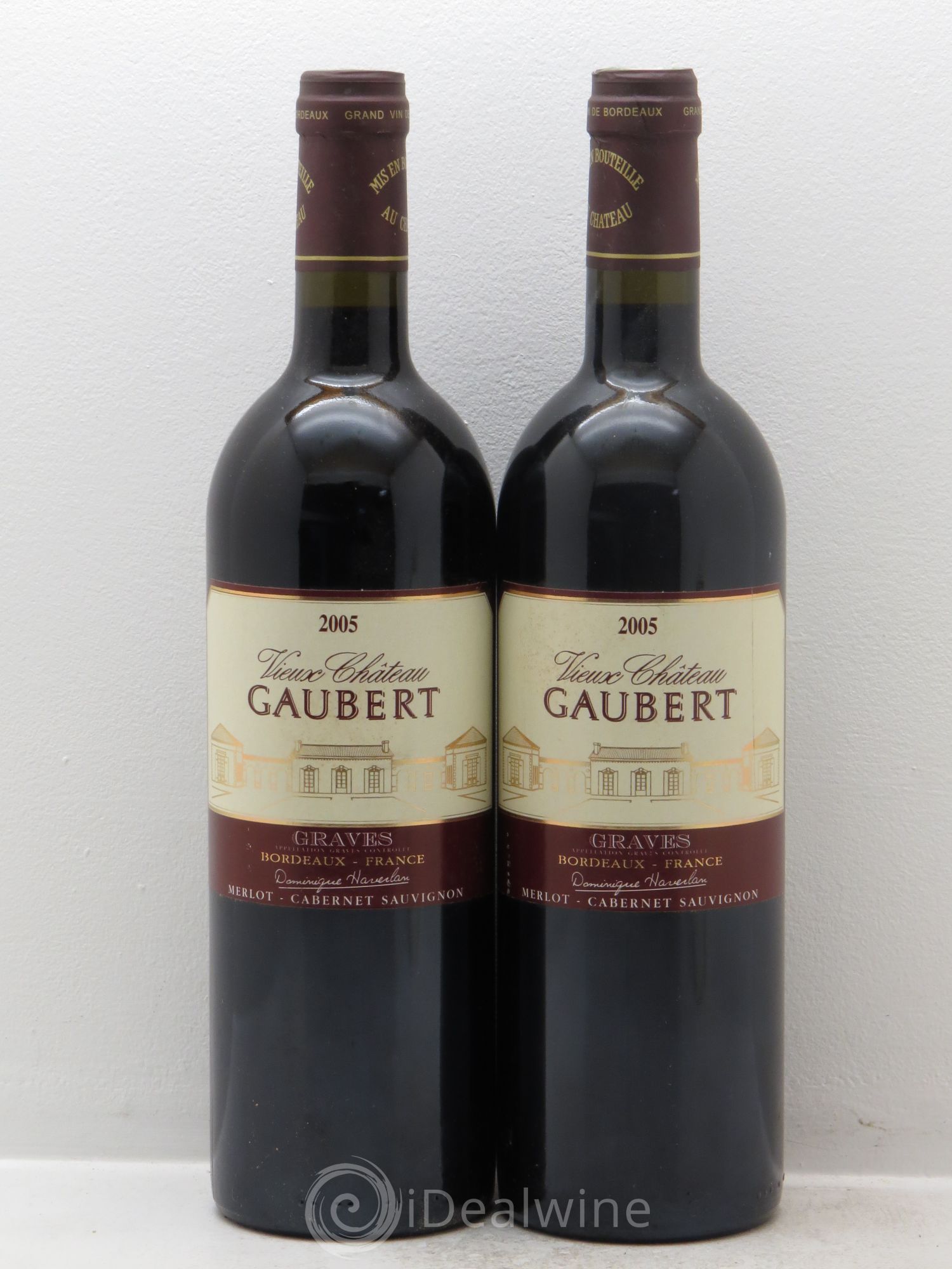 Graves Vieux Château Gaubert 2005 - Posten von 2 Flaschen - 0